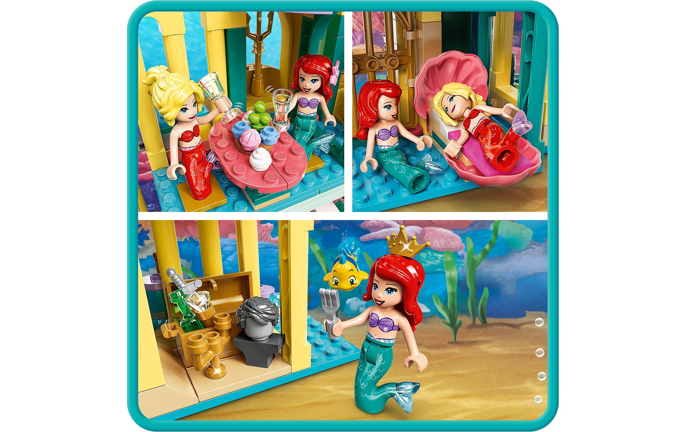LEGO® Spielbausteine »LEGO Disney Princess Arielles Unte«, (498 St.)