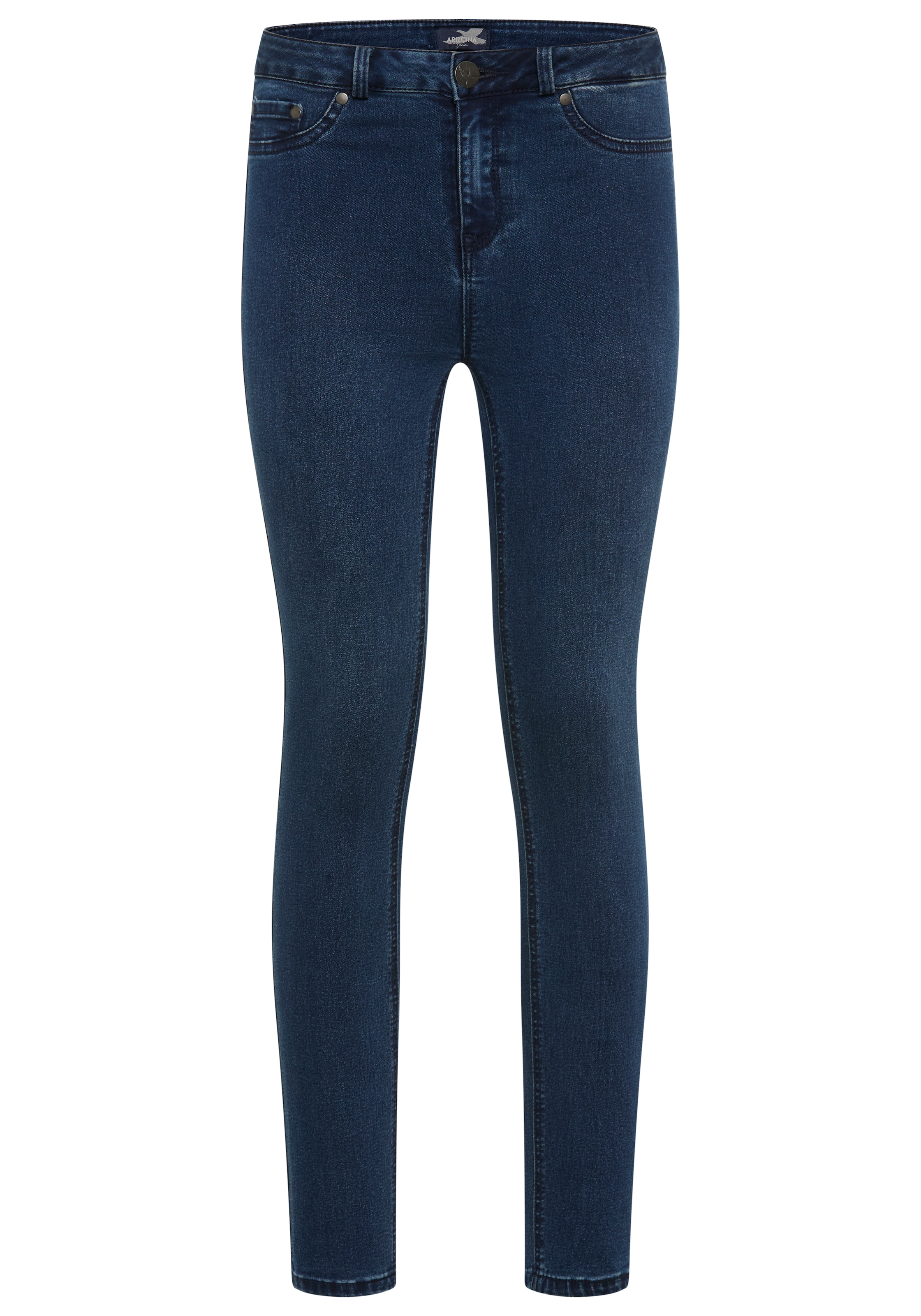 Arizona Skinny-fit-Jeans »Ultra Stretch«, extra-eng geschnittene Beinform, modische Used-Waschung