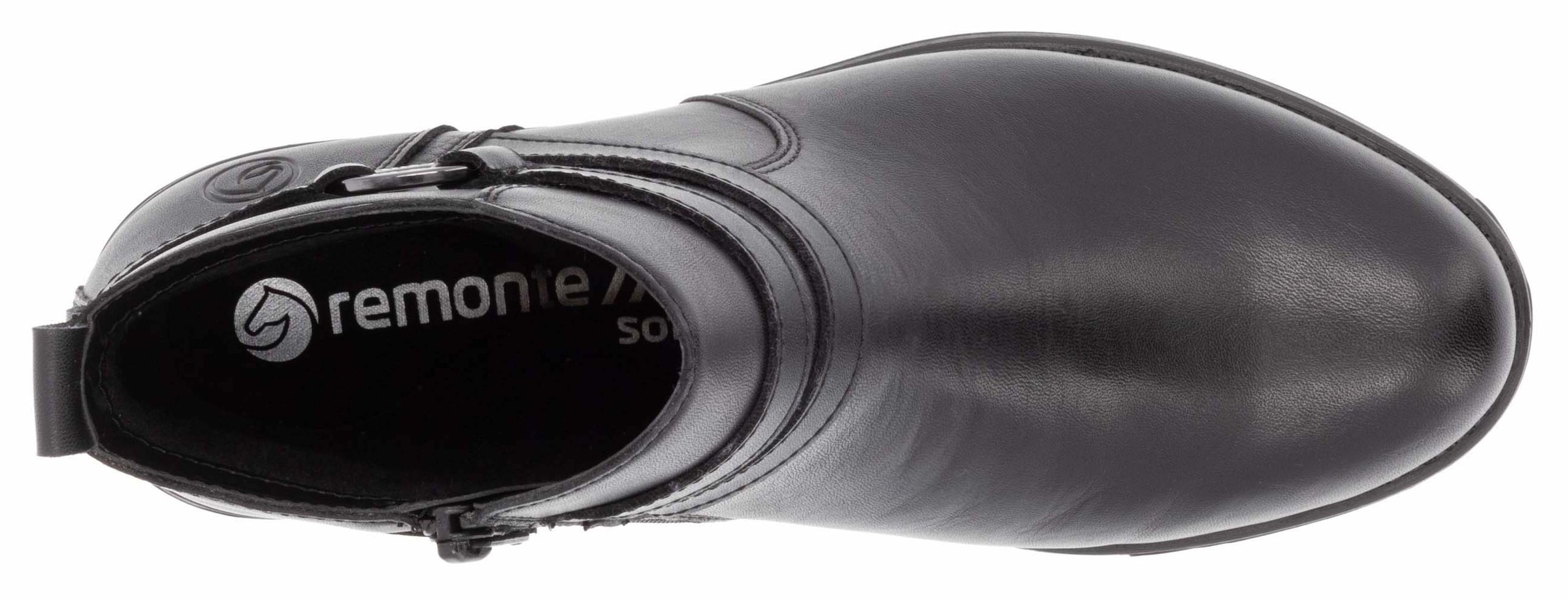 Remonte Stiefelette, Businessschuh, Boots, Flats mit praktischem Innenreissverschluss