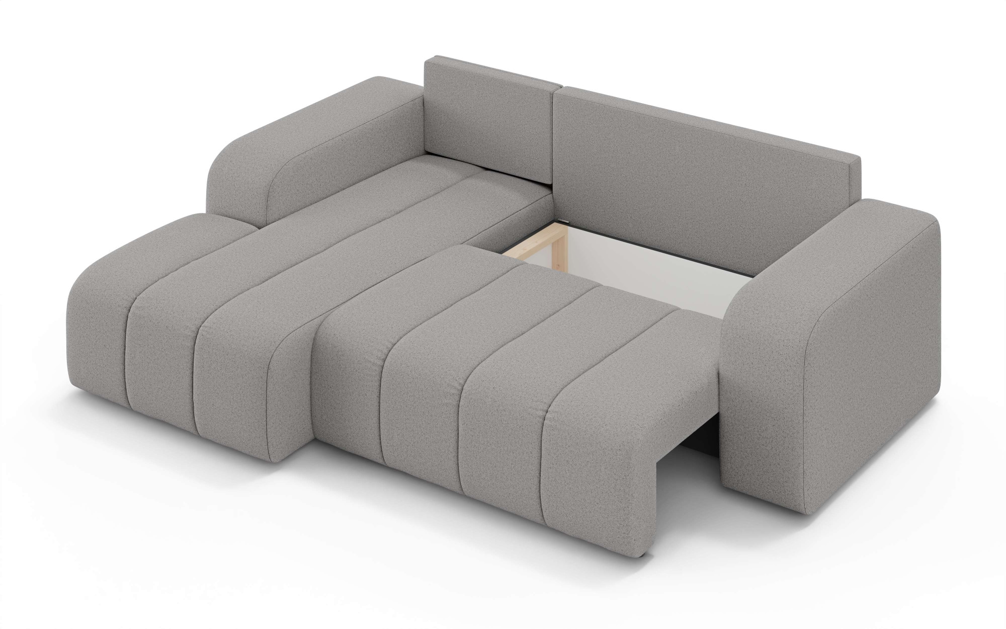 INOSIGN Ecksofa »CASSY L-Form, Schlafsofa mit Bettkasten, Masse B/T/H: 245/165/88 cm«, mit 2 Rückenkissen, Recamiere rechts oder links bestellbar