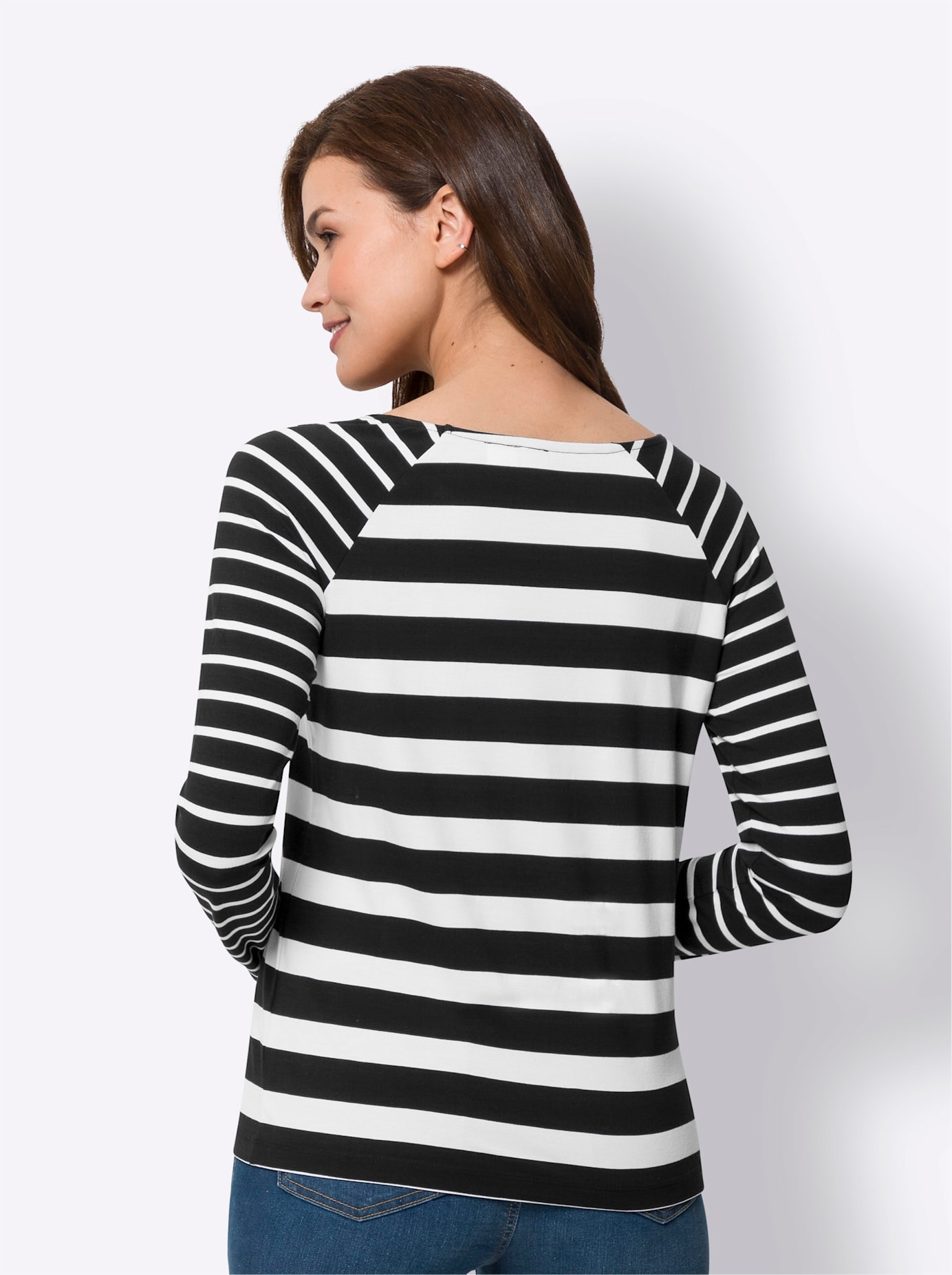 heine Rundhalsshirt »Streifenshirt«, (1 tlg.)