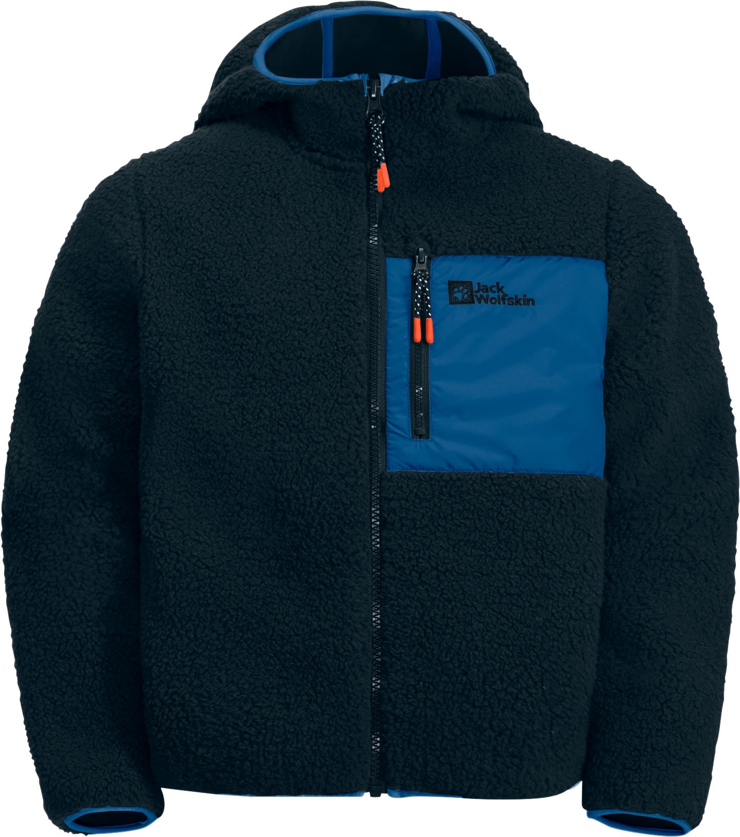 Jack Wolfskin Fleecejacke »ICE CURL HOOD JACKET K«, mit Kapuze, Winterjacke