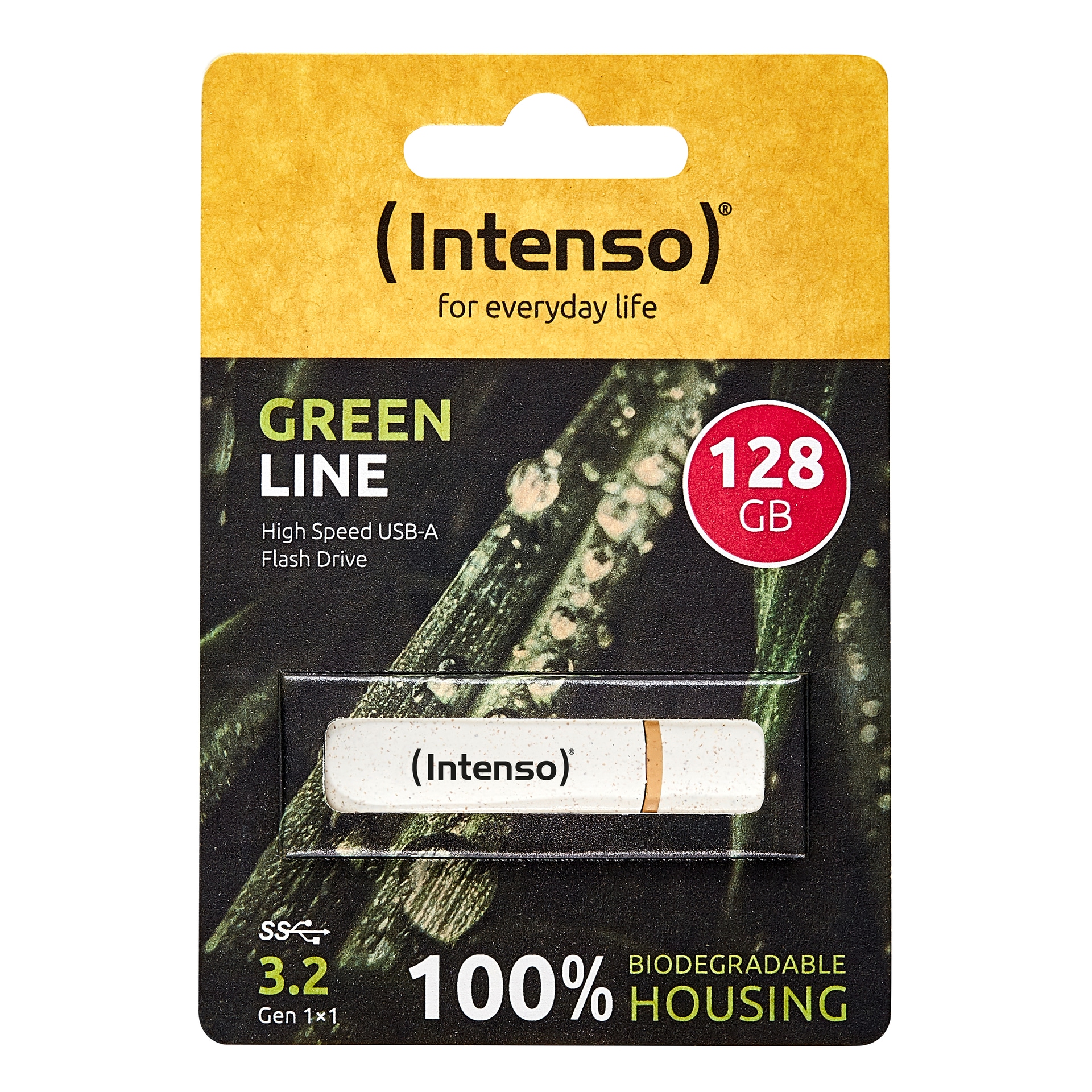 Intenso USB-Stick »Green Line 128 GB USB 3.2«, (USB 3.2 Lesegeschwindigkeit 70,00 MB/s)