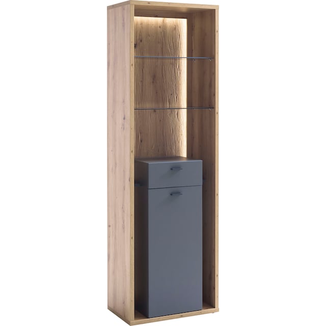 MCA furniture Vitrine »Lizzano«, Wohnzimmerschrank mit 3-D Rückwand,  wahlweise mit Beleuchtung online kaufen | Jelmoli-Versand