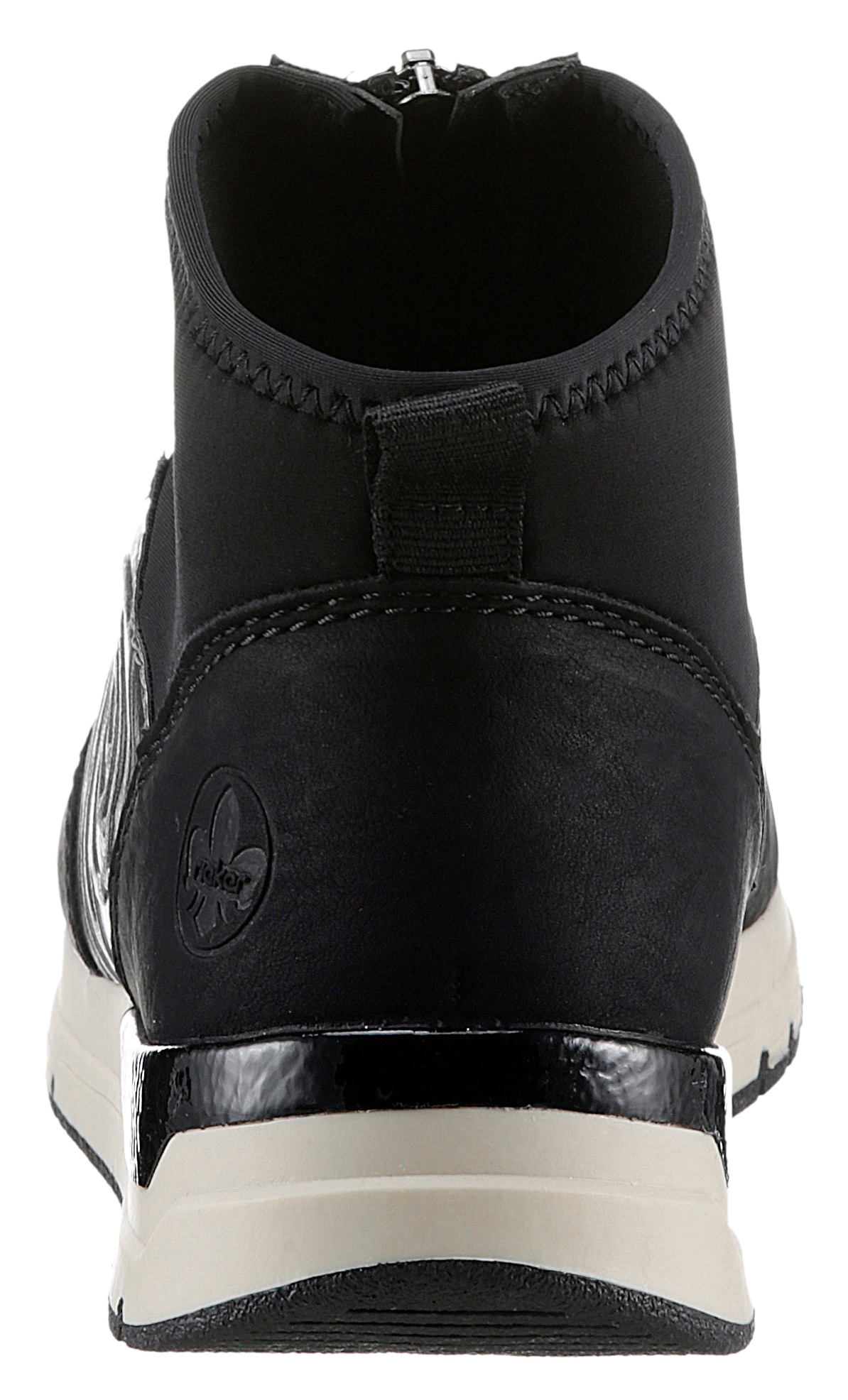 Rieker Slip-On Sneaker, Schlupfboots, Stiefelette, High top Sneaker in veganer Verarbeitung