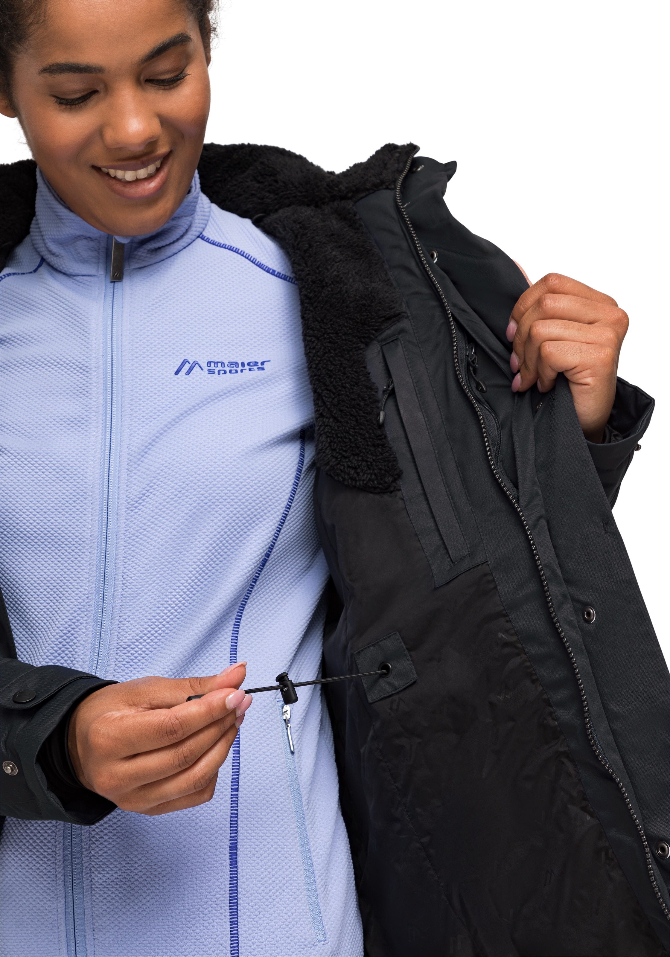Maier Sports Funktionsjacke mit Schweiz vollem Outdoor-Mantel Jelmoli-Versand bei kaufen online »Lisa 2«, Wetterschutz