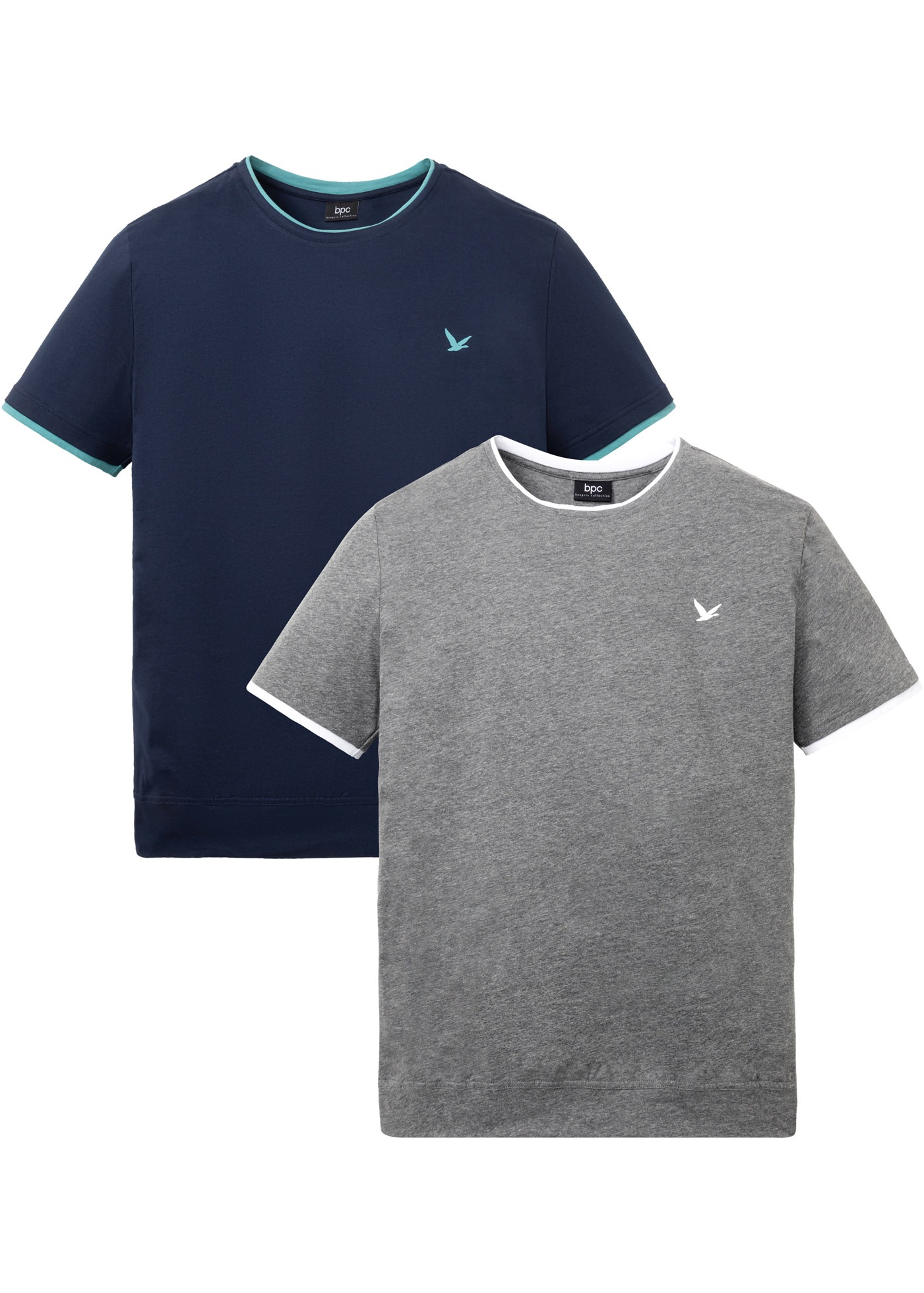 bonprix T-Shirt »T-Shirt (2er Pack)« Packung, 2, 2 Stk. T-Shirt (2er Pack)