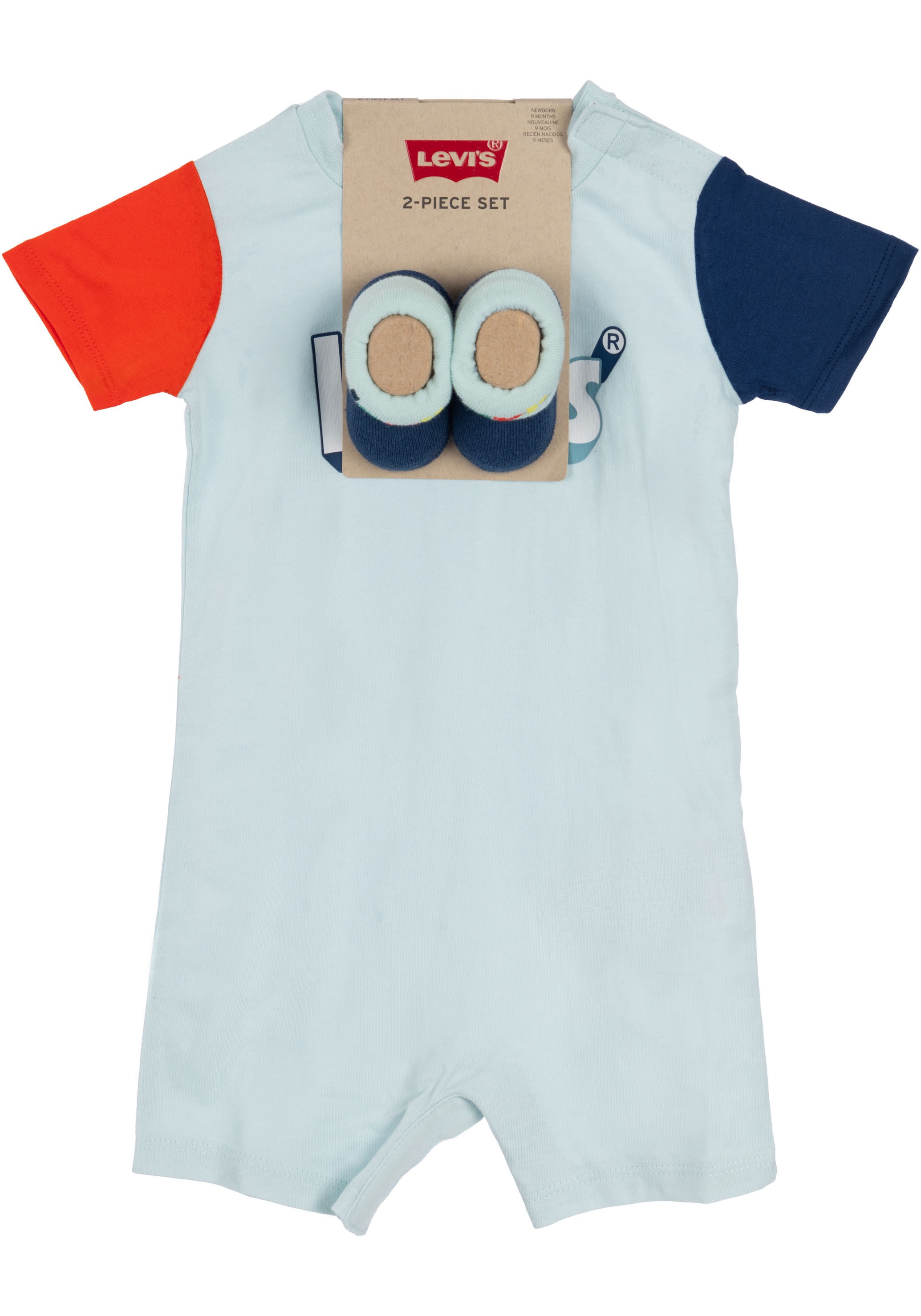 Levi's® Kids Strampler »LVB DOODLE PRINT AND STRIPED«, (Set, 2 tlg.), mit Schühchen, for BOYS