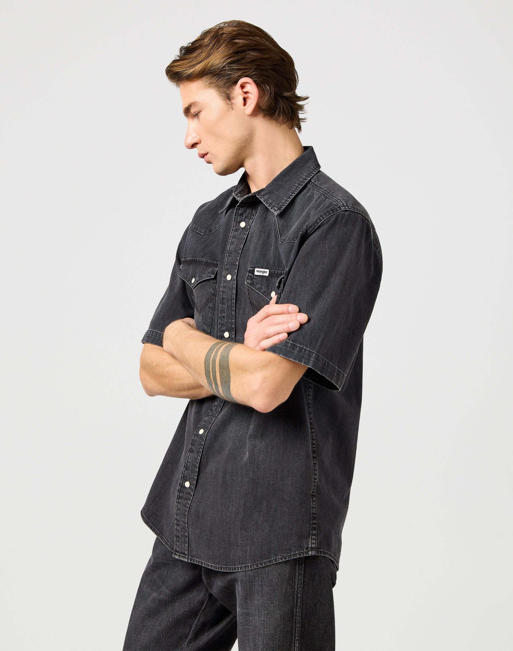 Wrangler Jeanshemd »Wrangler Jeanshemd Ss Western Shirt«