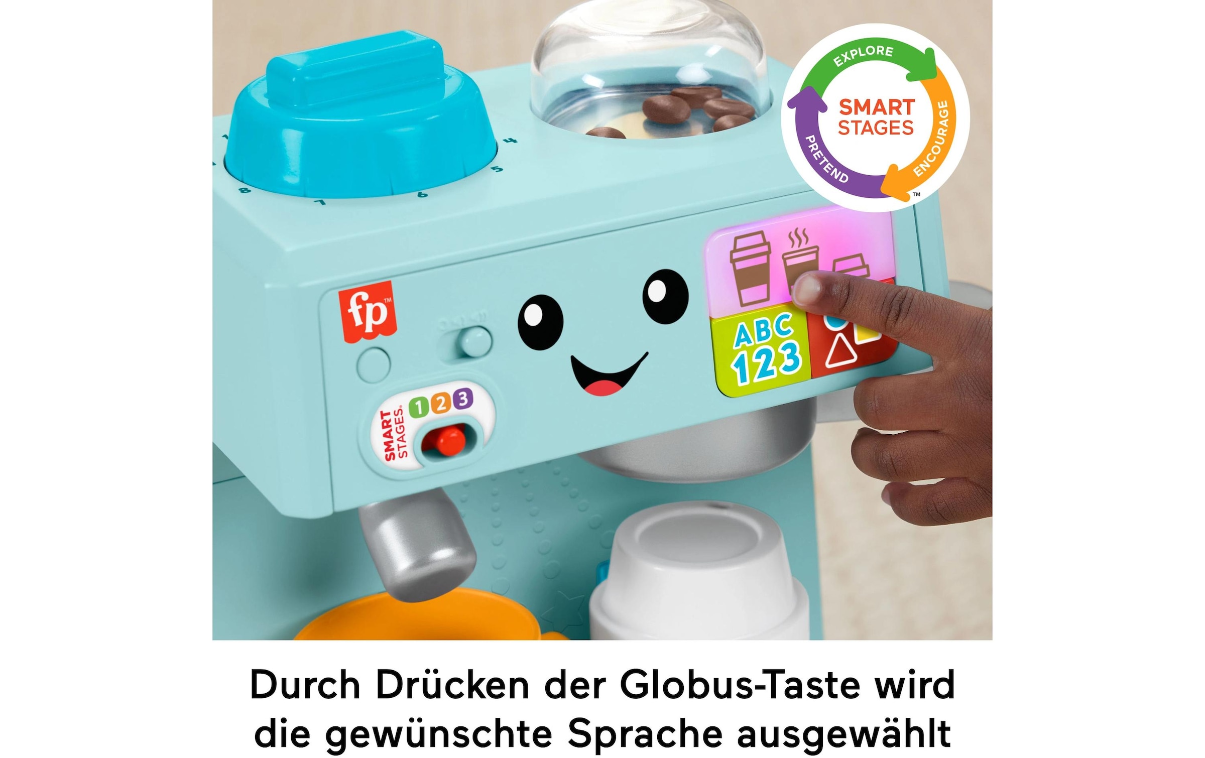 Fisher-Price® Kinder-Kaffeemaschine »Mein Barista-Set mehrsprachige Version«