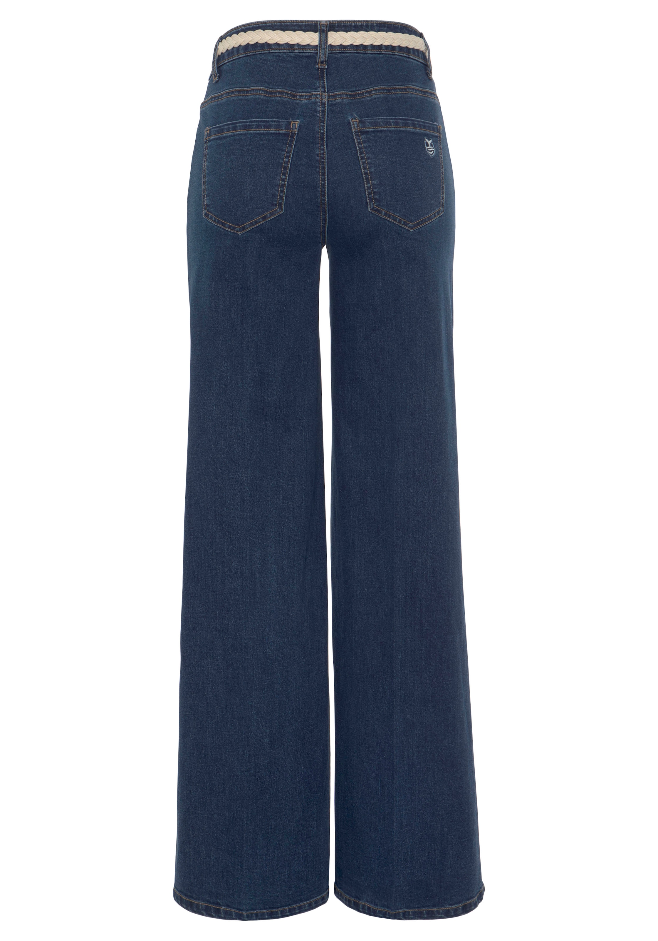 DELMAO Weite Jeans, mit 2 tlg., online mit modischem ---NEUE Flechtgürtel MARKE! Gürtel), (Set, kaufen Schweiz Jelmoli-Versand bei