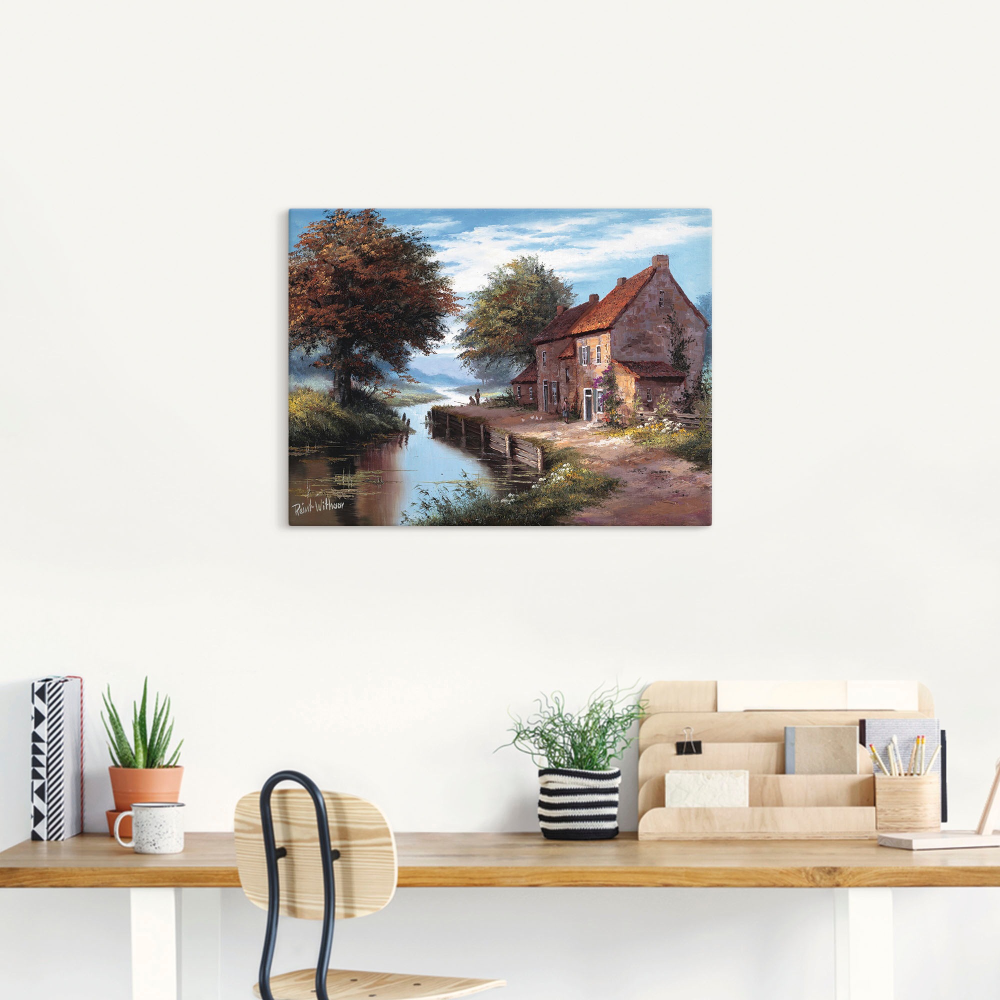 Artland Wandbild "Früher Morgen" Gewässer 1 Stk. tlg. als Leinwandbild, Poster in verschied. Größen