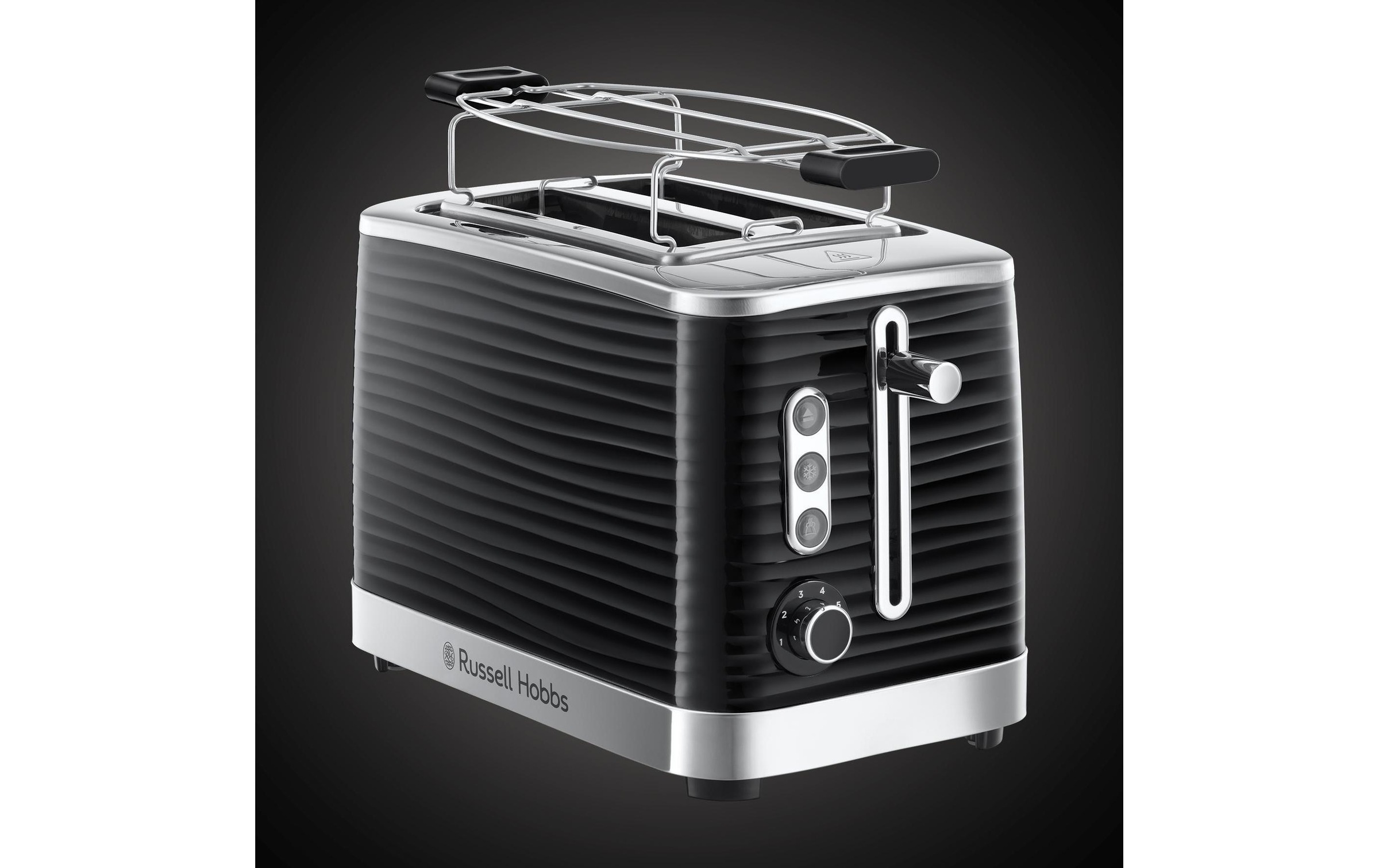 RUSSELL HOBBS Toaster »Inspire 24371-56 Schwarz«, 2 kurze Schlitze, für 2 Scheiben, 1050 W