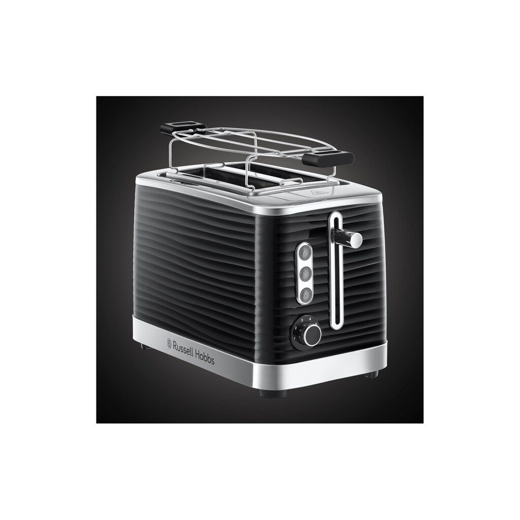 RUSSELL HOBBS Toaster »Inspire 24371-56 Schwarz«, 2 kurze Schlitze, für 2 Scheiben, 1050 W