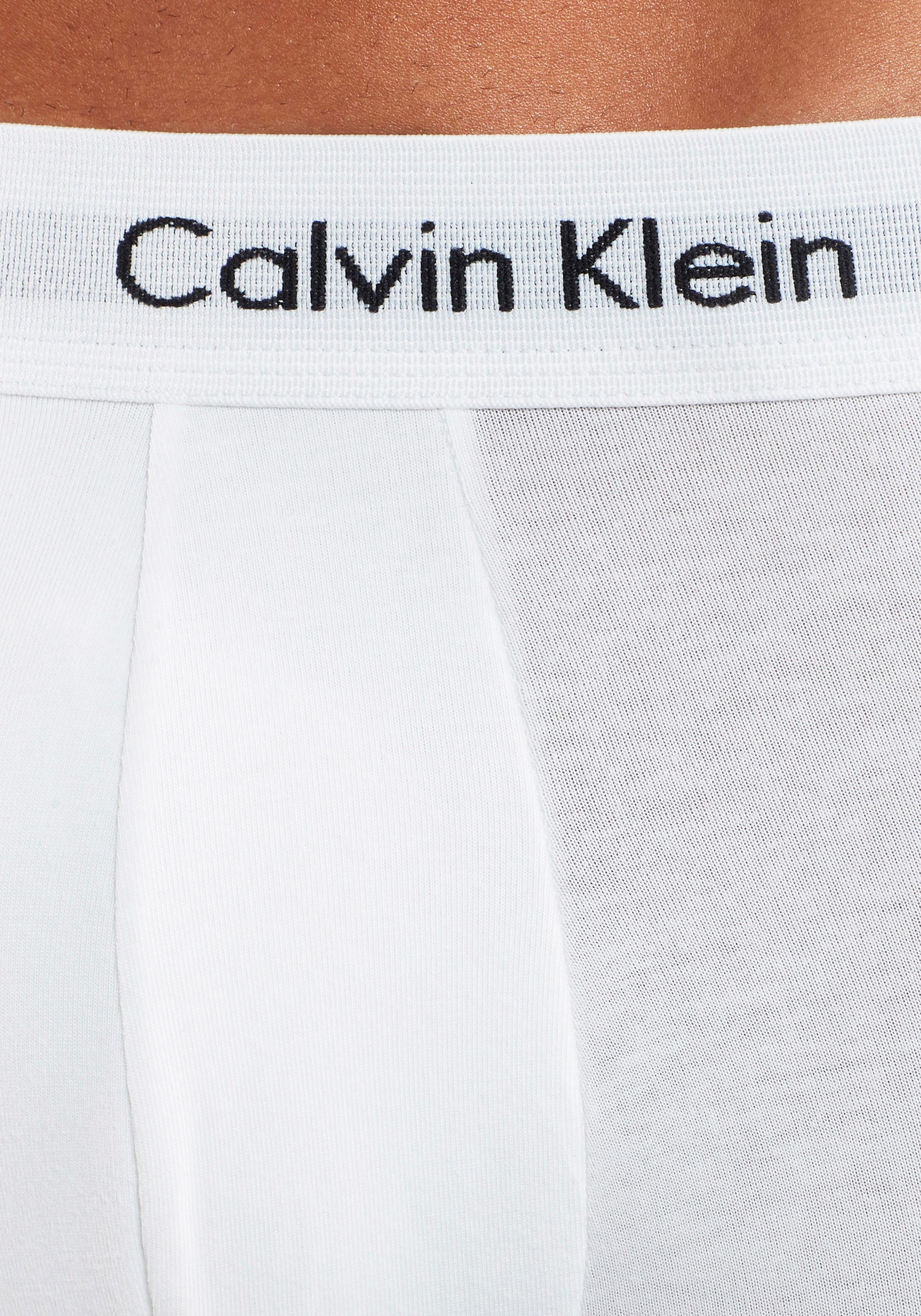 Calvin Klein Underwear Trunk »CK Low Rise Trunk 3 PACK«, (3 St.), mit weissem Webbund
