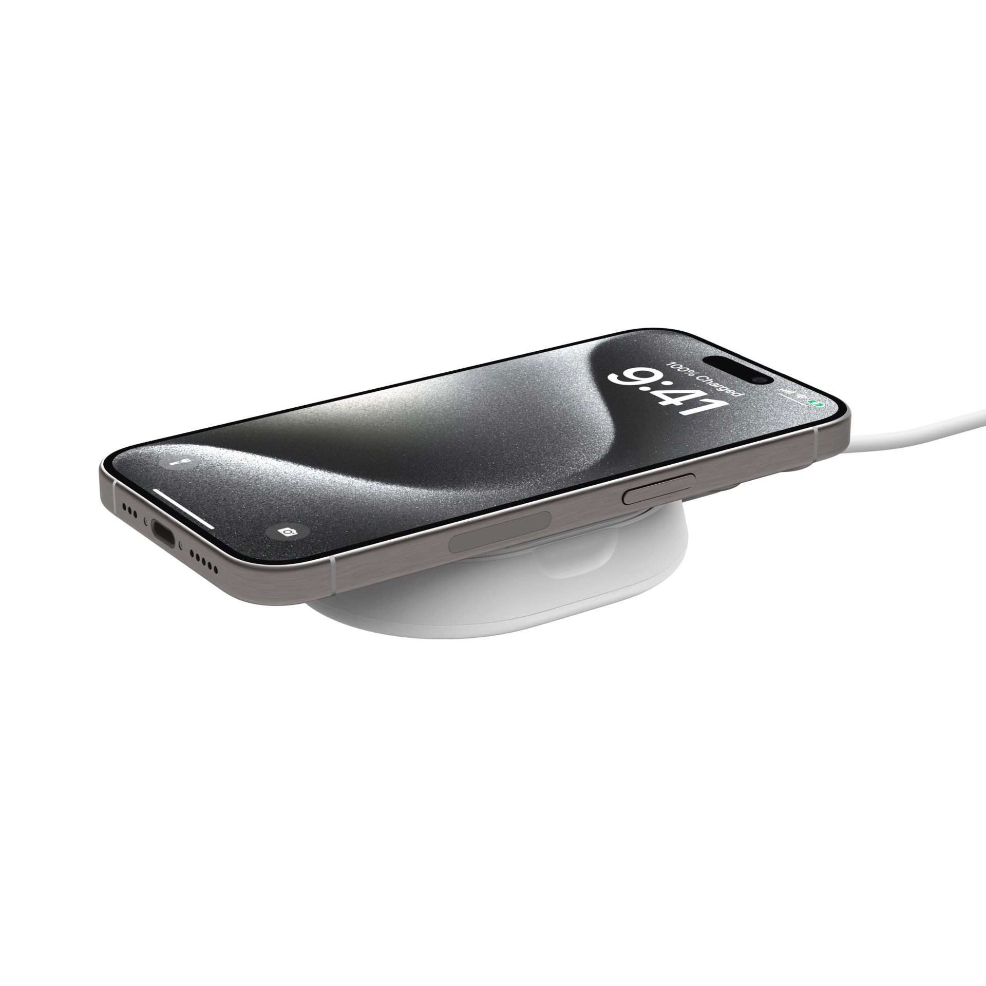 Belkin Wireless Charger »BOOST CHARGE PRO Qi2 15W magnetische Ladestation«, inkl. 20 Watt USB-C Netzteil für iPhone Serie 15/14/13/12