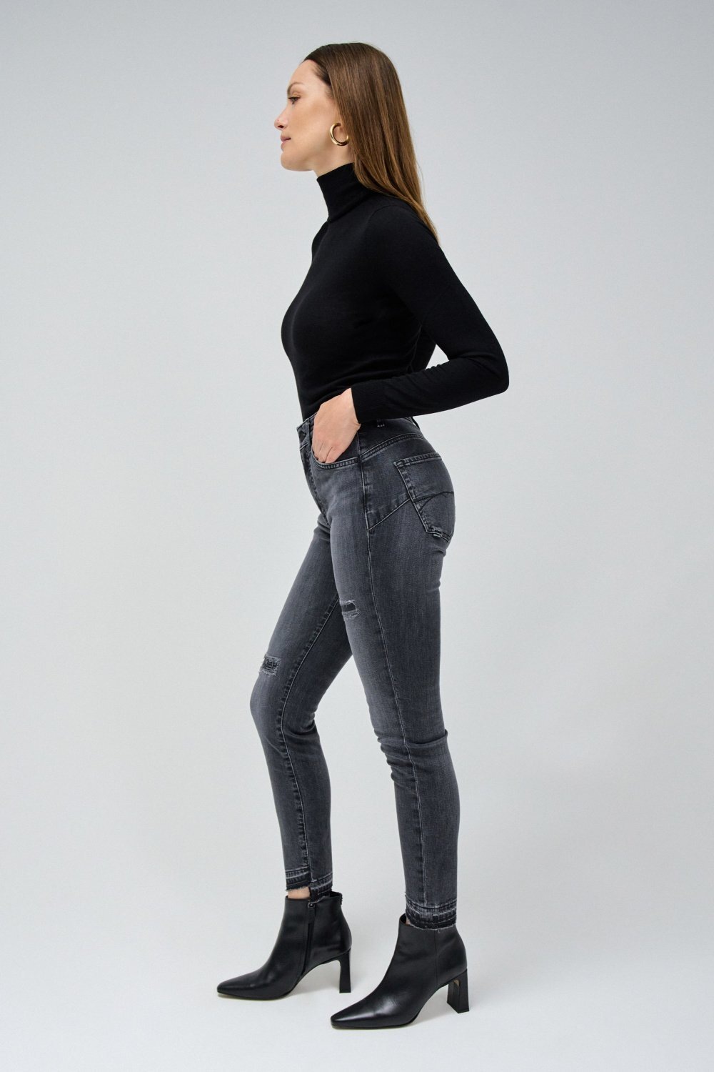 Salsa Skinny-fit-Jeans »Salsa Jeans Jeans Faith Destroyed Black«