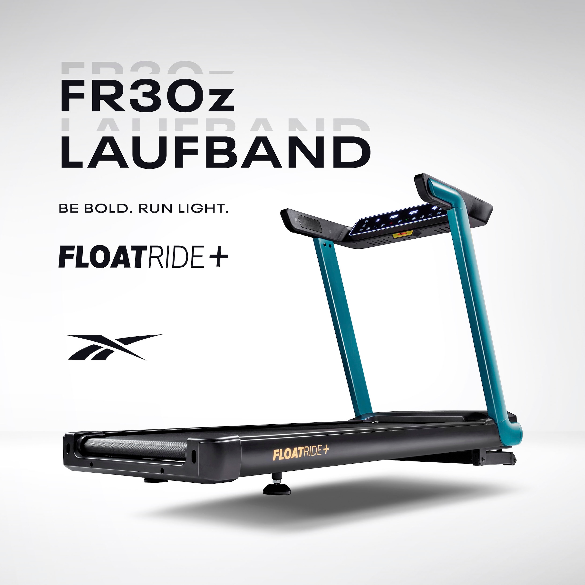 Reebok Laufband »FR30z Floatride«, (mit integriertem Ventilator und Tablet-Halterung), Bluetooth-Schnittstelle