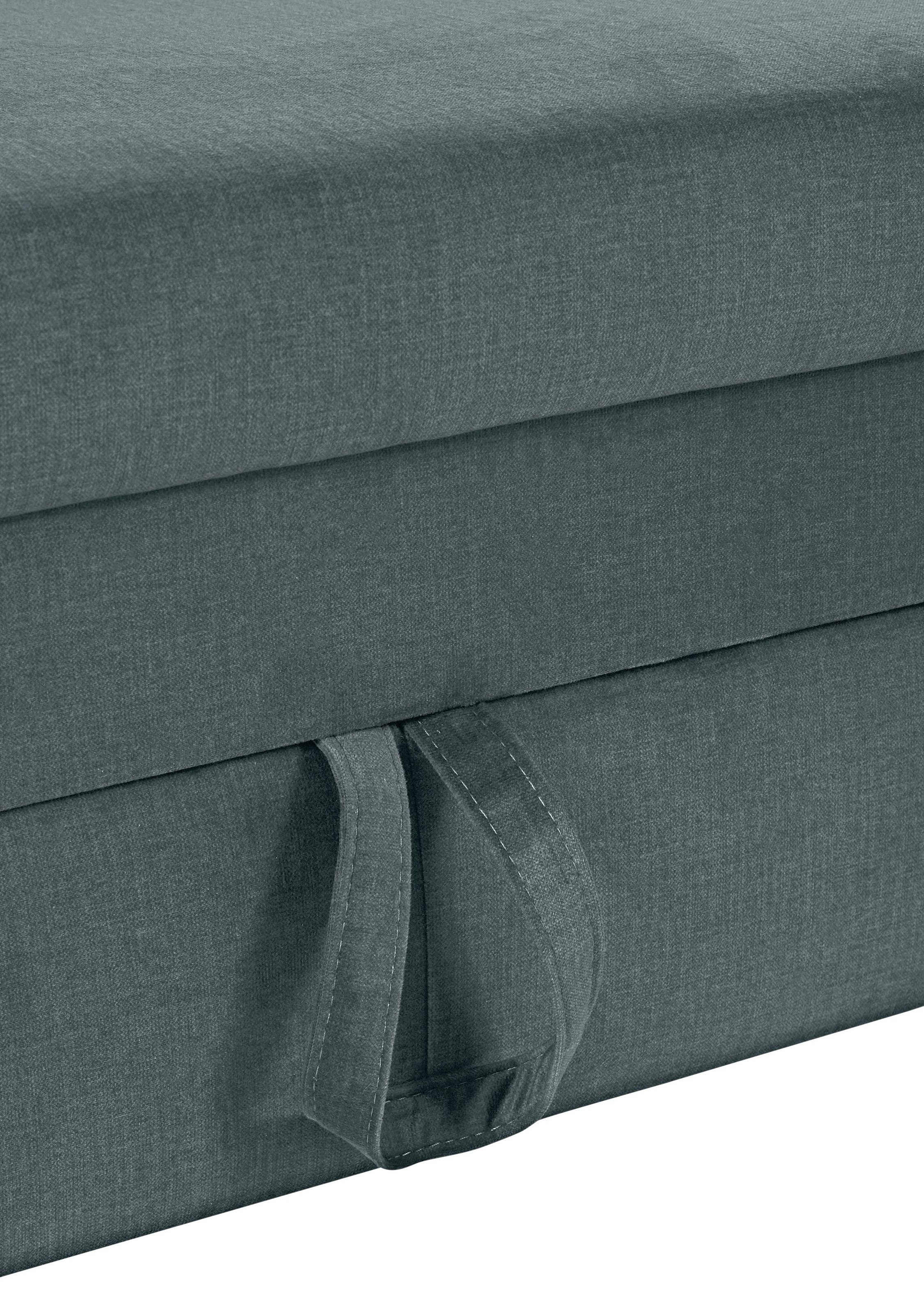 COTTA Polstergarnitur »Morven L-Form«, (Set), Set bestehend aus: Ecksofa mit Kopfteilverstellung & Hocker