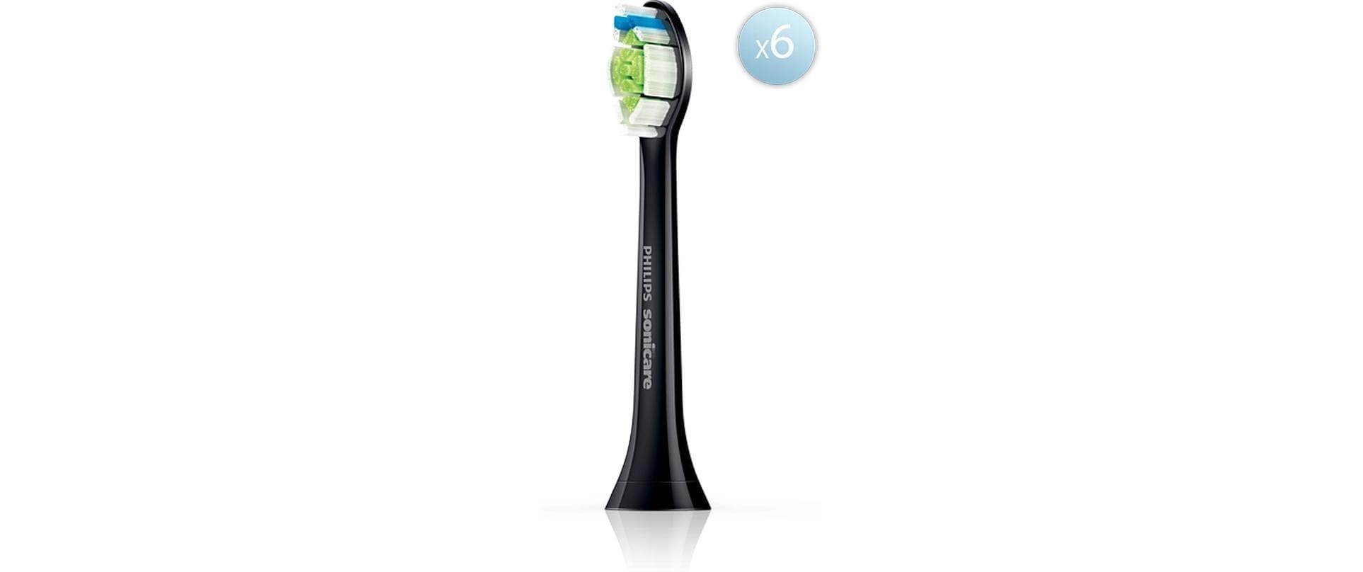 Philips Aufsteckbürste »Philips Zahnbürstenkopf Sonicare Optimal White HX6066/88 6 Stück«, Schallzahnbürste