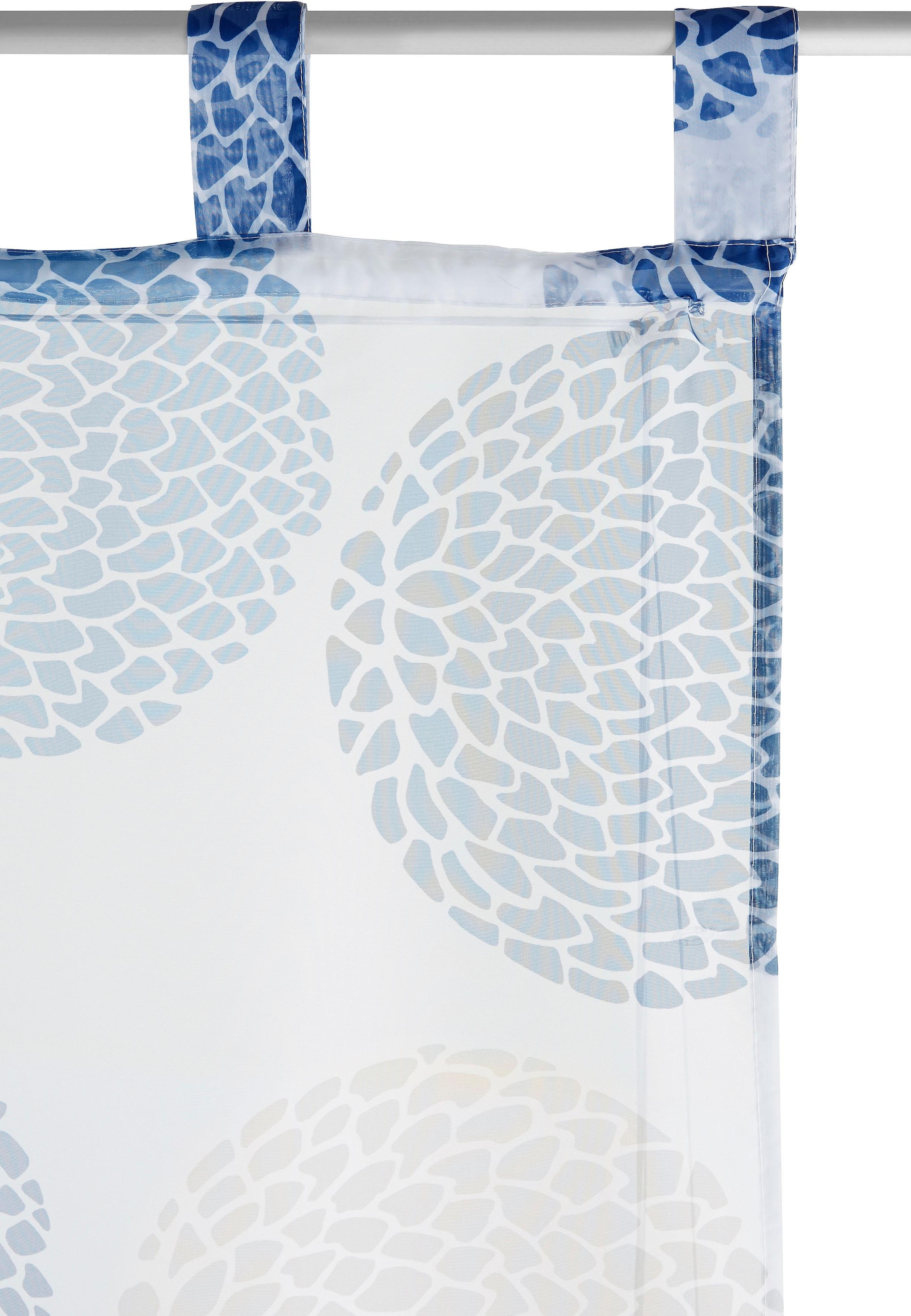 my home Raffrollo »Belem«, mit Schlaufen, Transparent, Voile, Polyester