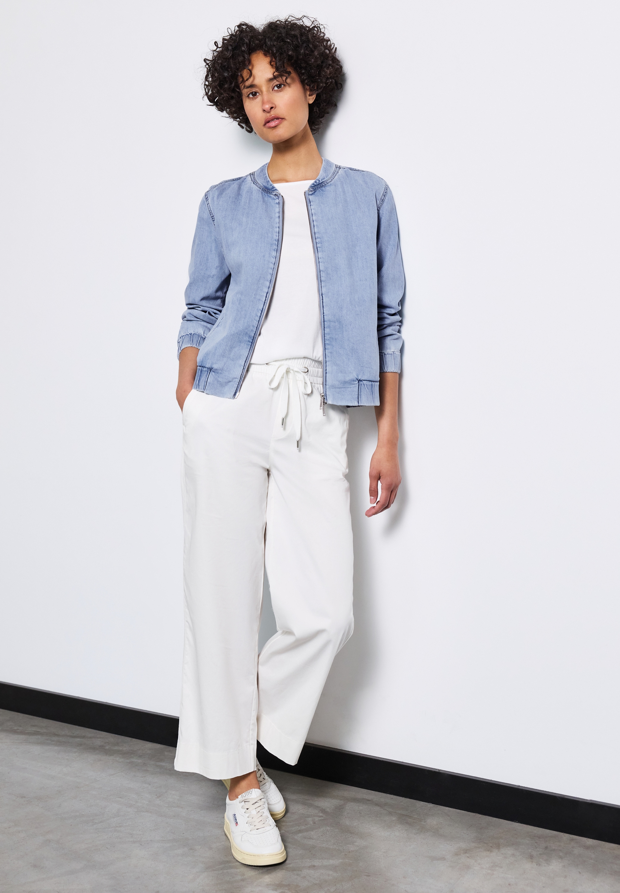 STREET ONE Blouson, ohne Kapuze, Jeans/Denim mit seitlichen Taschen