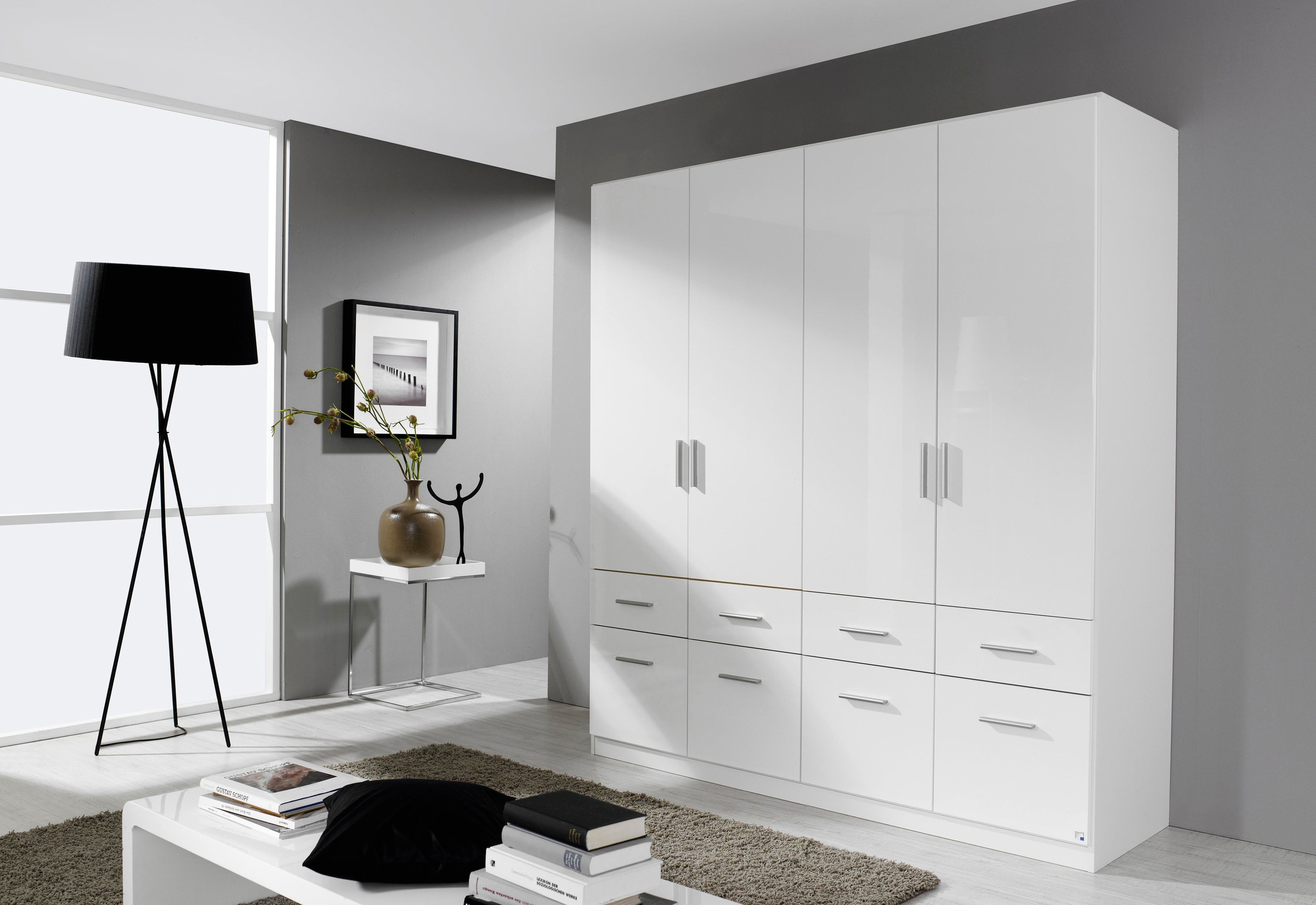 rauch Drehtürenschrank »Kleiderschrank Schrank Garderobe Schlafzimmerschrank CELLE«, in 4 Breiten und 2 Höhen, optional mit Schubkästen MADE IN GERMANY