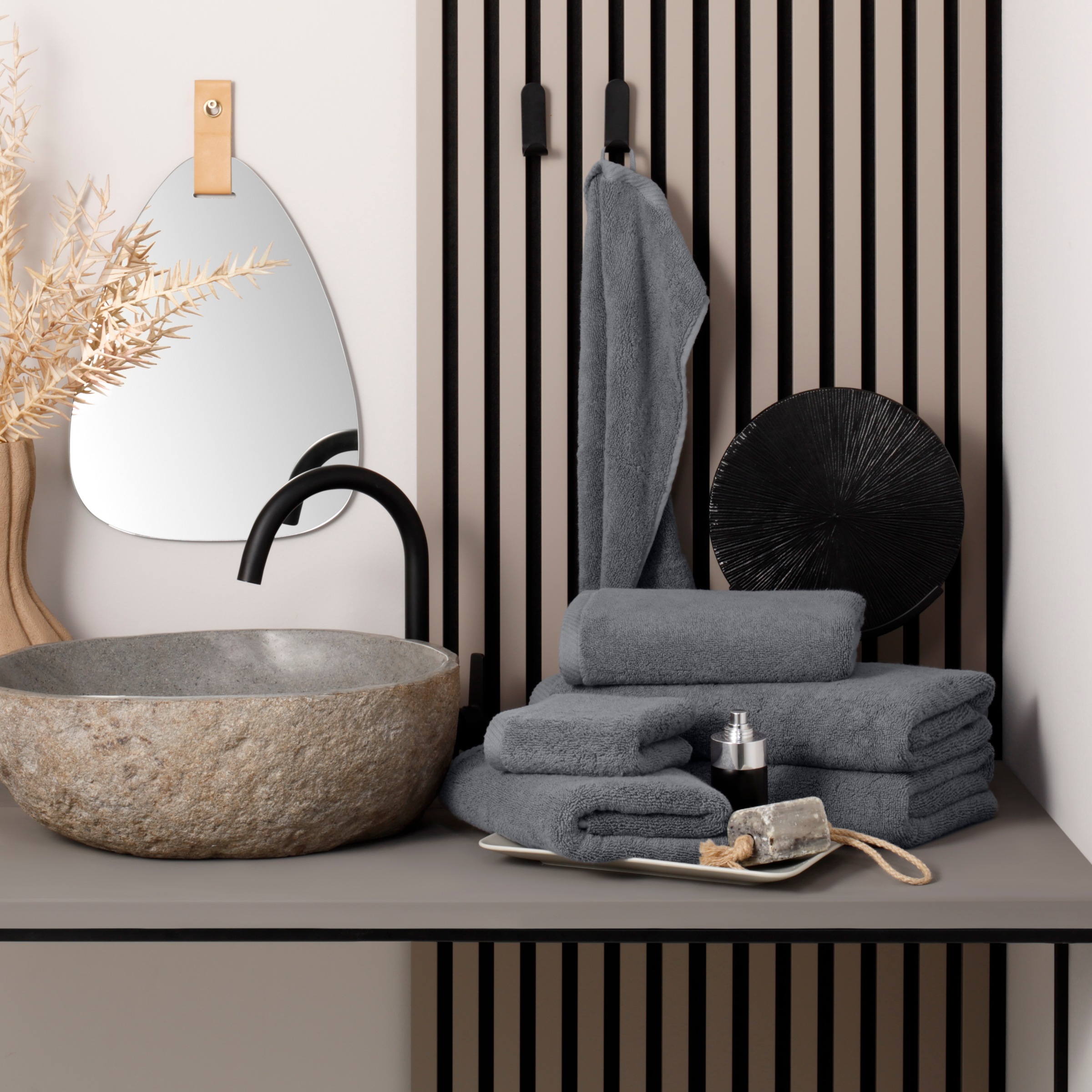 Bruno Banani Handtuch Set "Lana, Handtuch-Set in Premium Qualität 600g/m²" Set 6 Stk. Frottier hochwertig, weich, flauschige Qualität, 5 Jahre Garantie