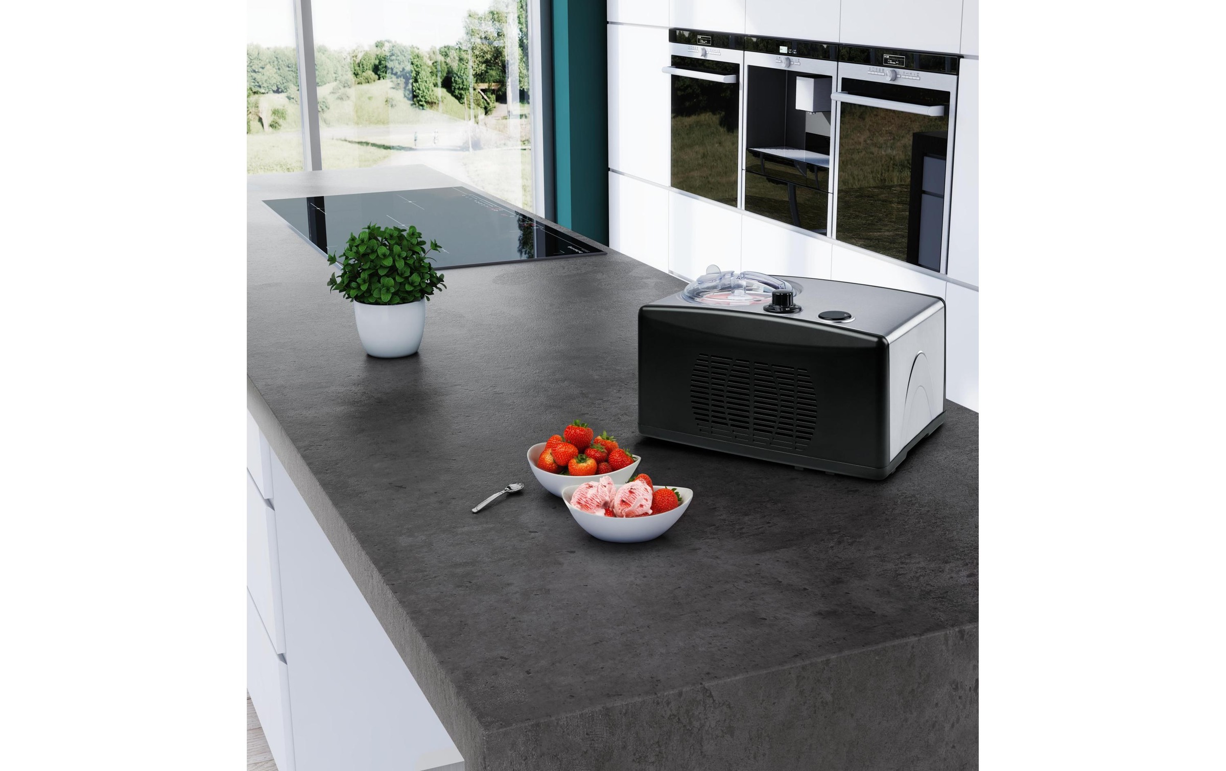 Medion® Eismaschine »MD 18387 1.5 l, Schwarz/Silber«, 150 W