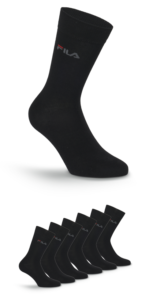 Fila Businesssocken »UNISEX LIFESTYLE PLAIN SOCKS« 6 Stk. tlg. mit eingestrickem Logo