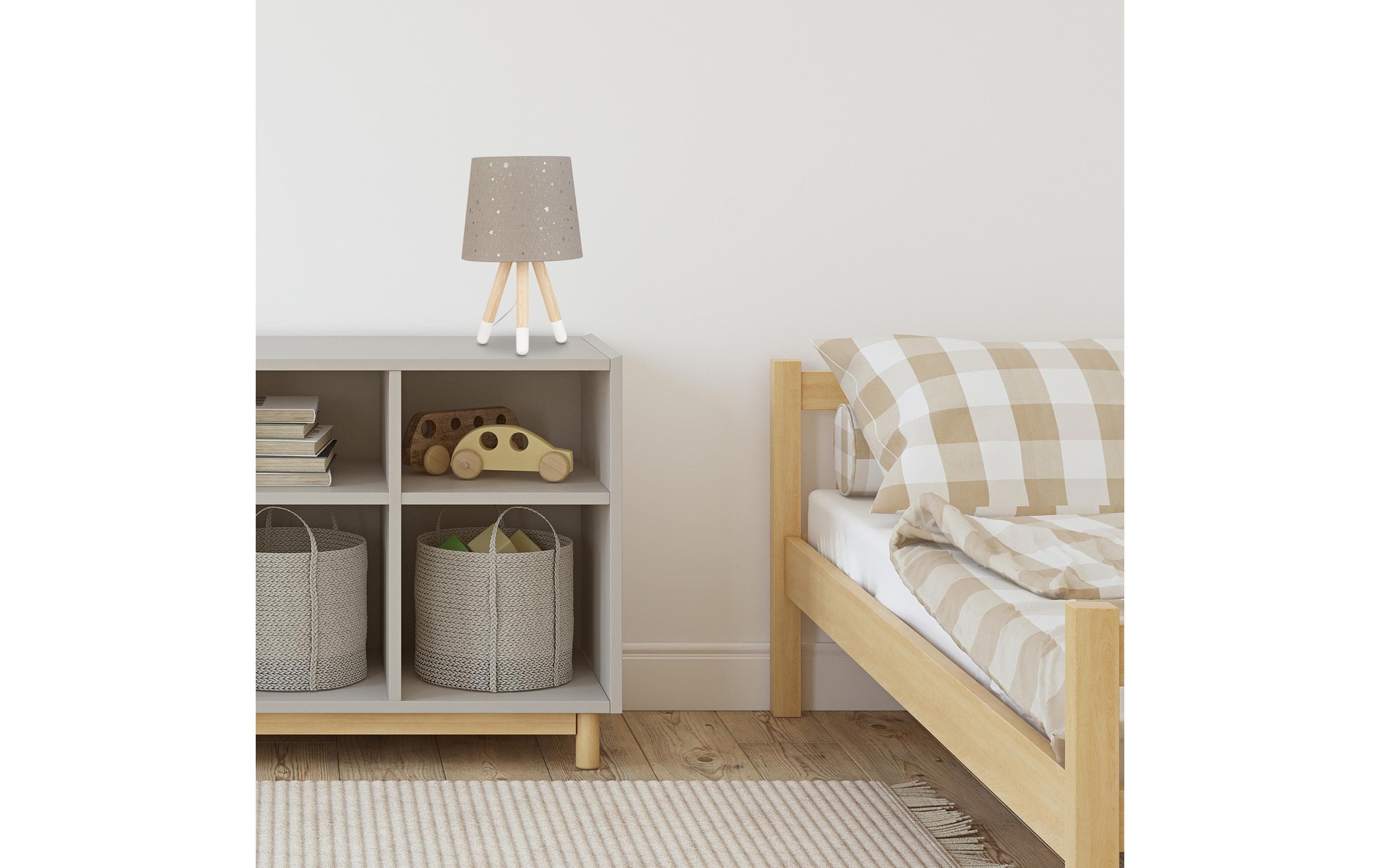 relaxdays Tischleuchte »Sterne Grau«