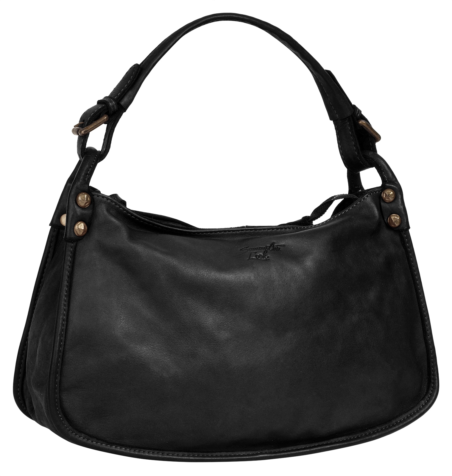 Samantha Look Henkeltasche, echt Leder, Made in Italy