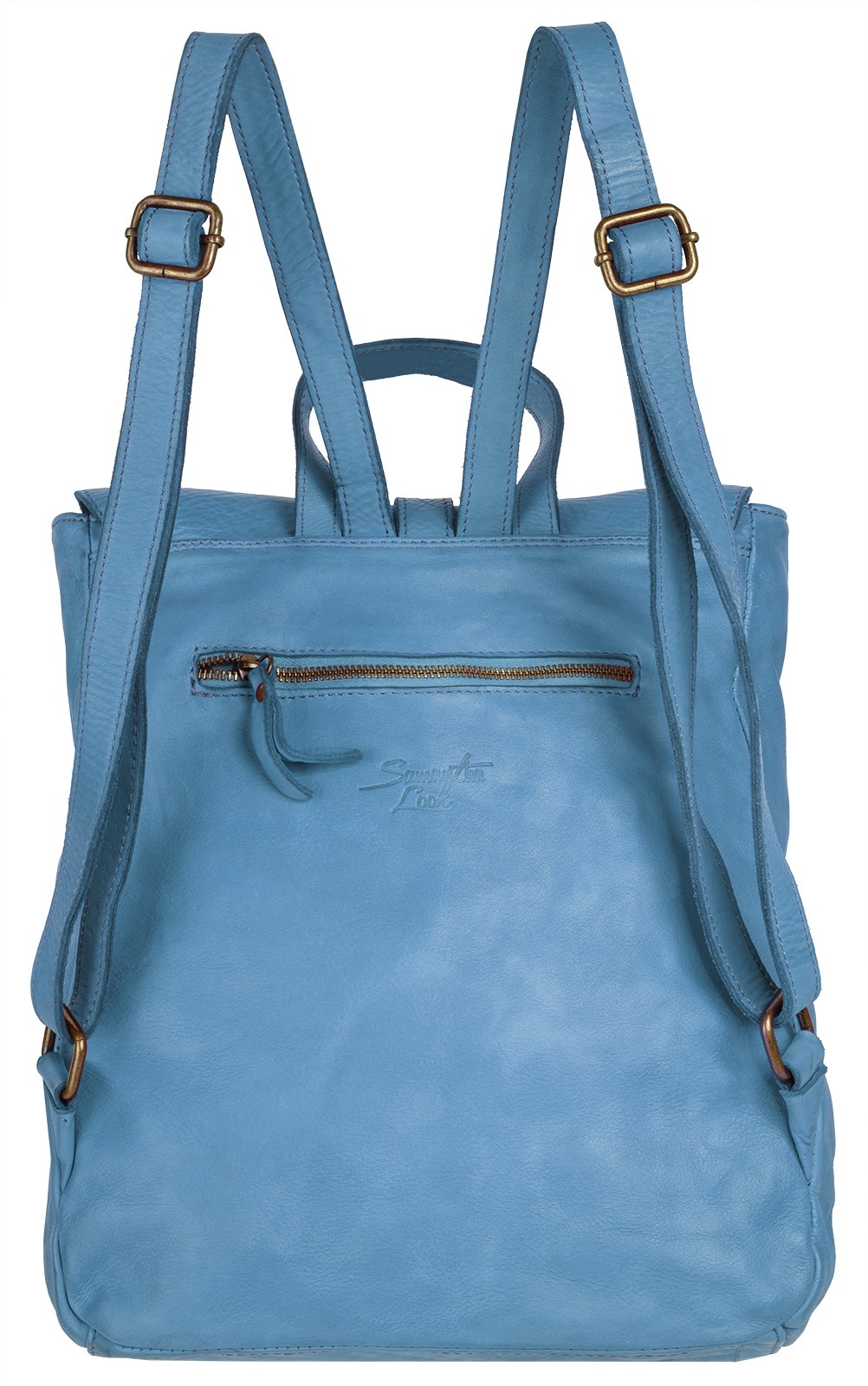 Samantha Look Cityrucksack, echt Leder, Made in Italy