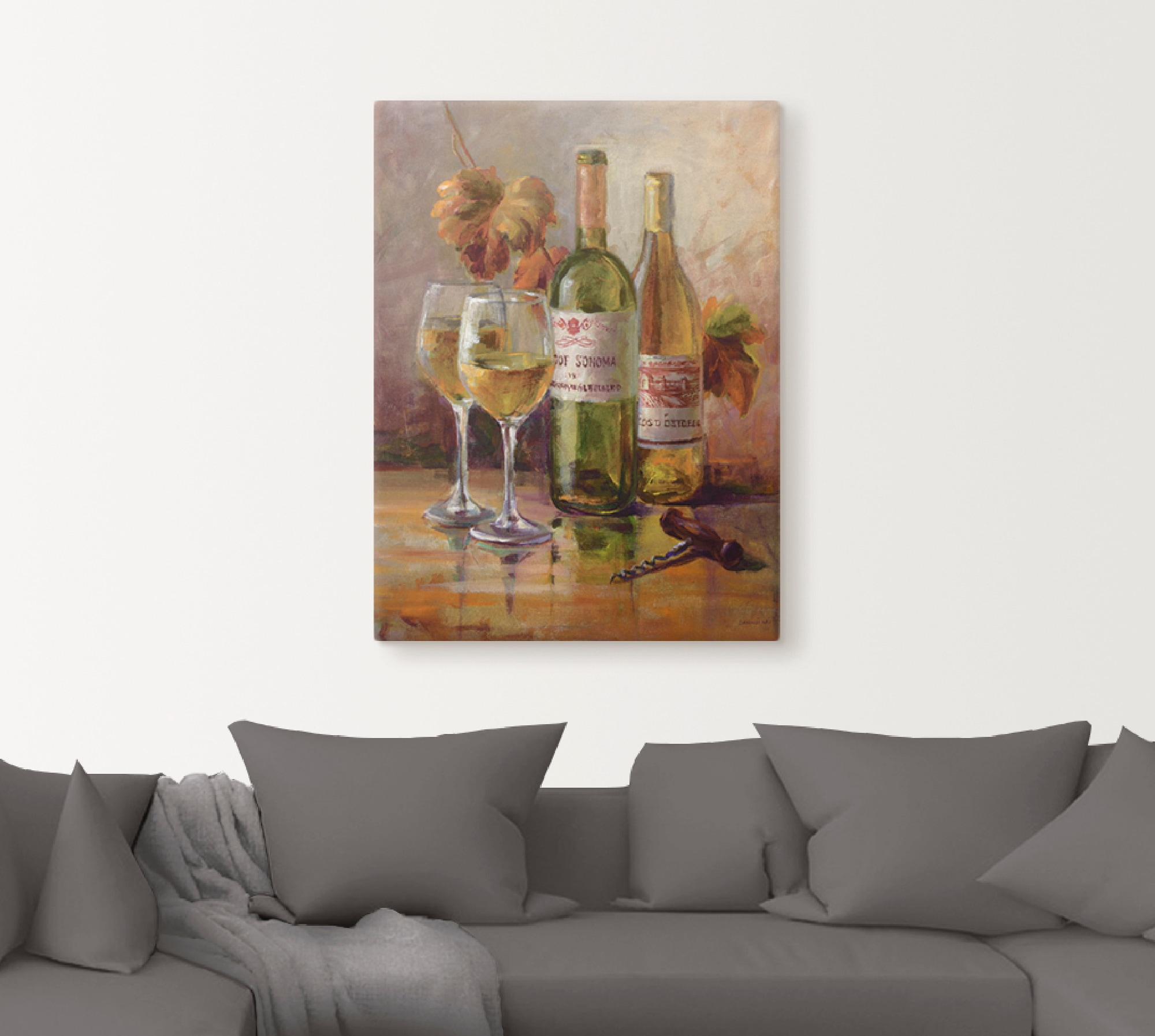 online Grössen Poster St.), Getränke, Jelmoli-Versand Wandbild II«, Artland (1 Wein in als verschied. Leinwandbild, »Offener kaufen |