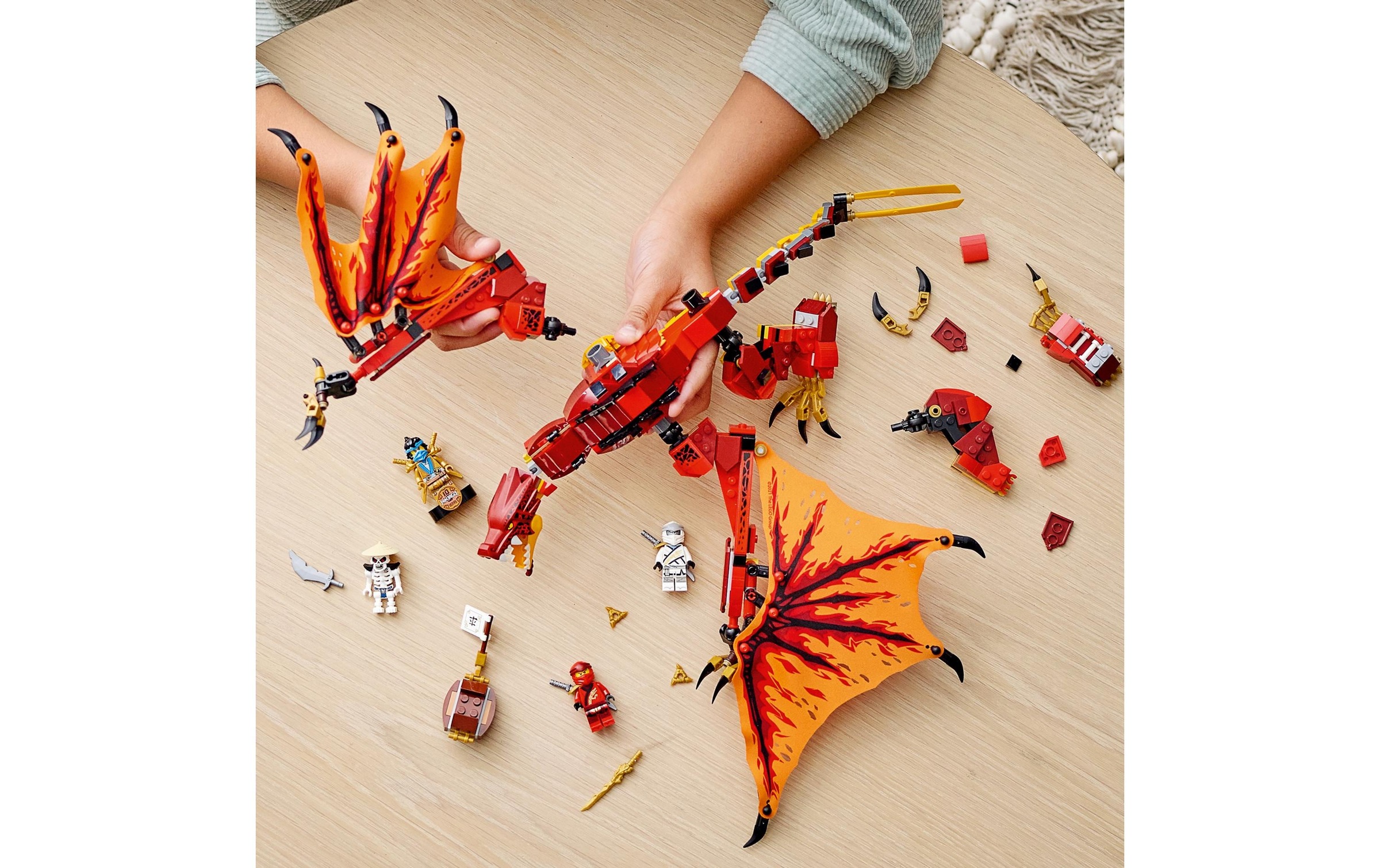 LEGO® Konstruktionsspielsteine »Kais Feuerdrache 7175«