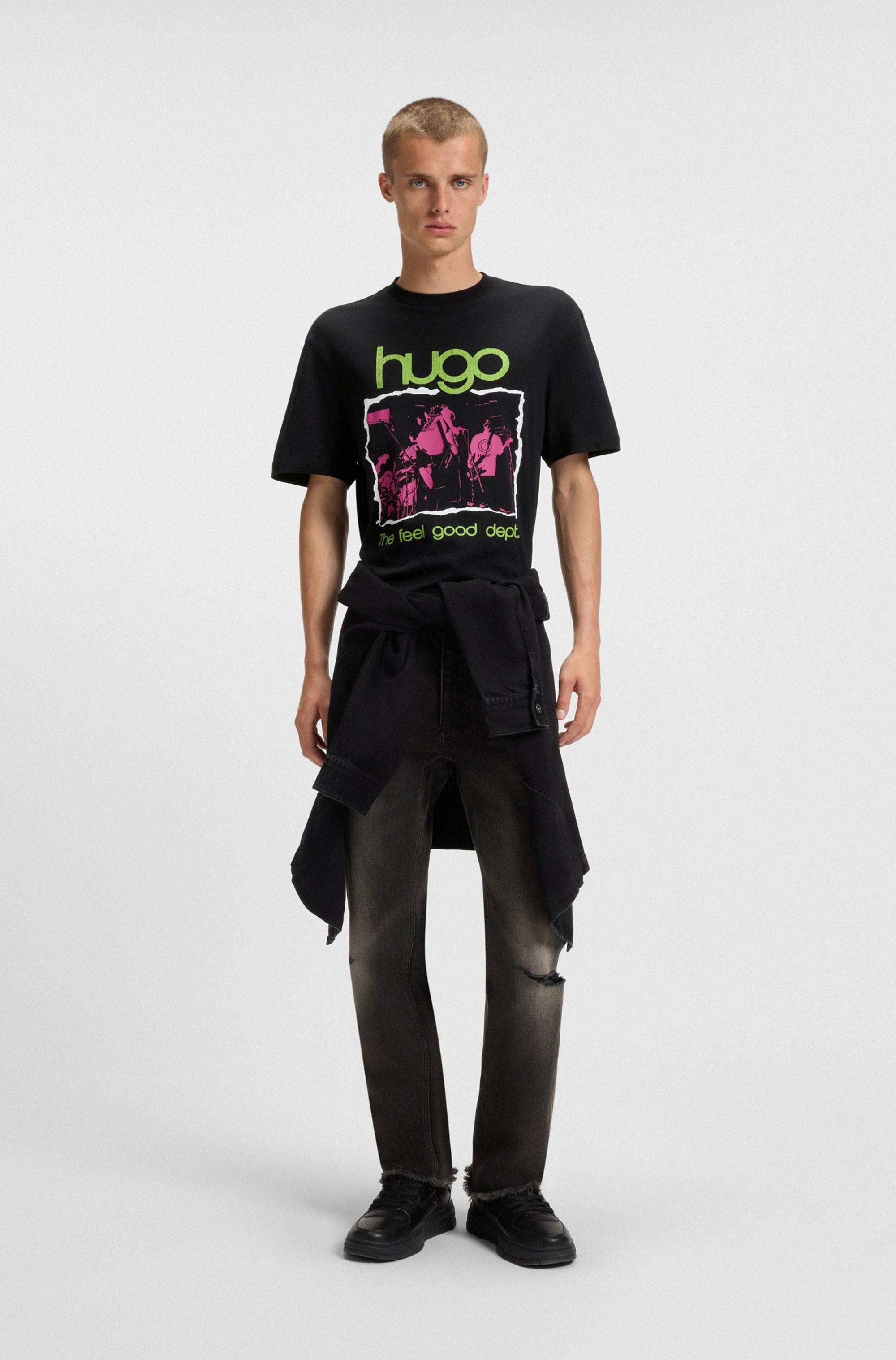 HUGO Blue T-Shirt »Nopix«, mit Fotodruck