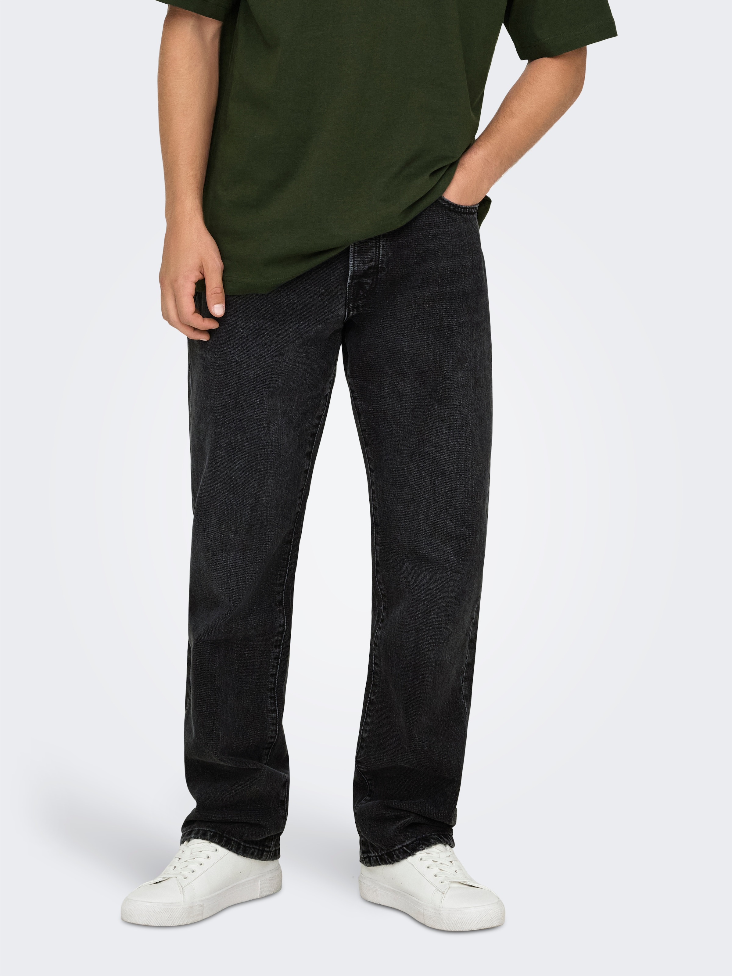 ONLY & SONS Regular-fit-Jeans »ONSEDGE STRAIGHT BROMO 0017 DOT DNM NOOS«