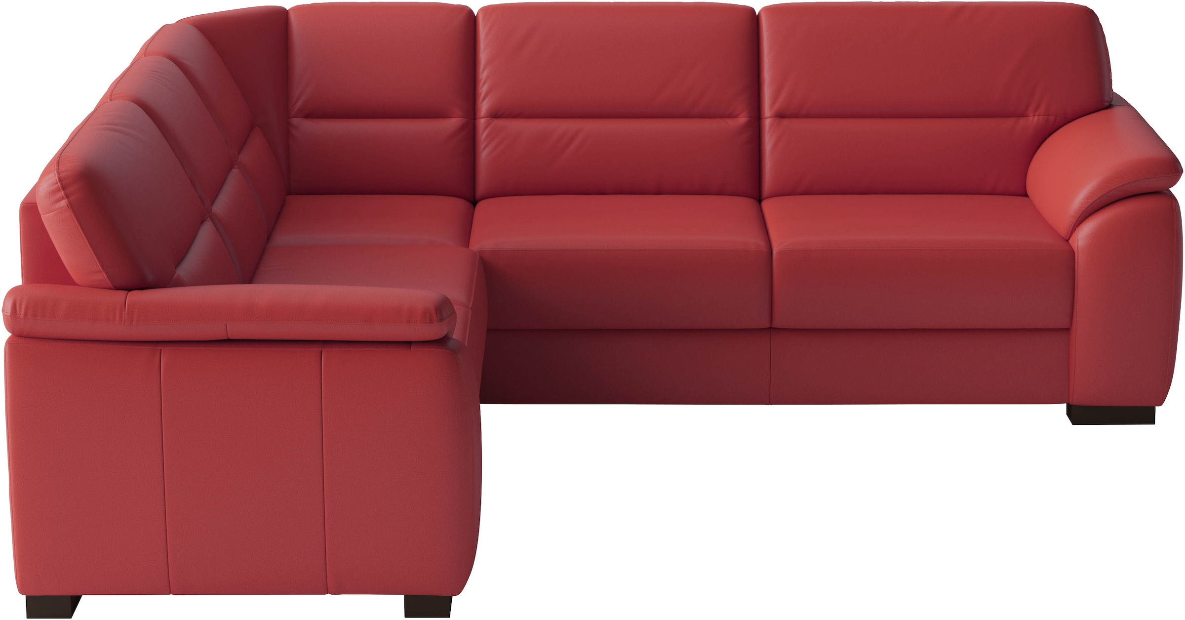 sit&more Ecksofa "Montego Leder, L-Form, B: 255cm" wahlweise mit Bettfunktion und Schubkasten