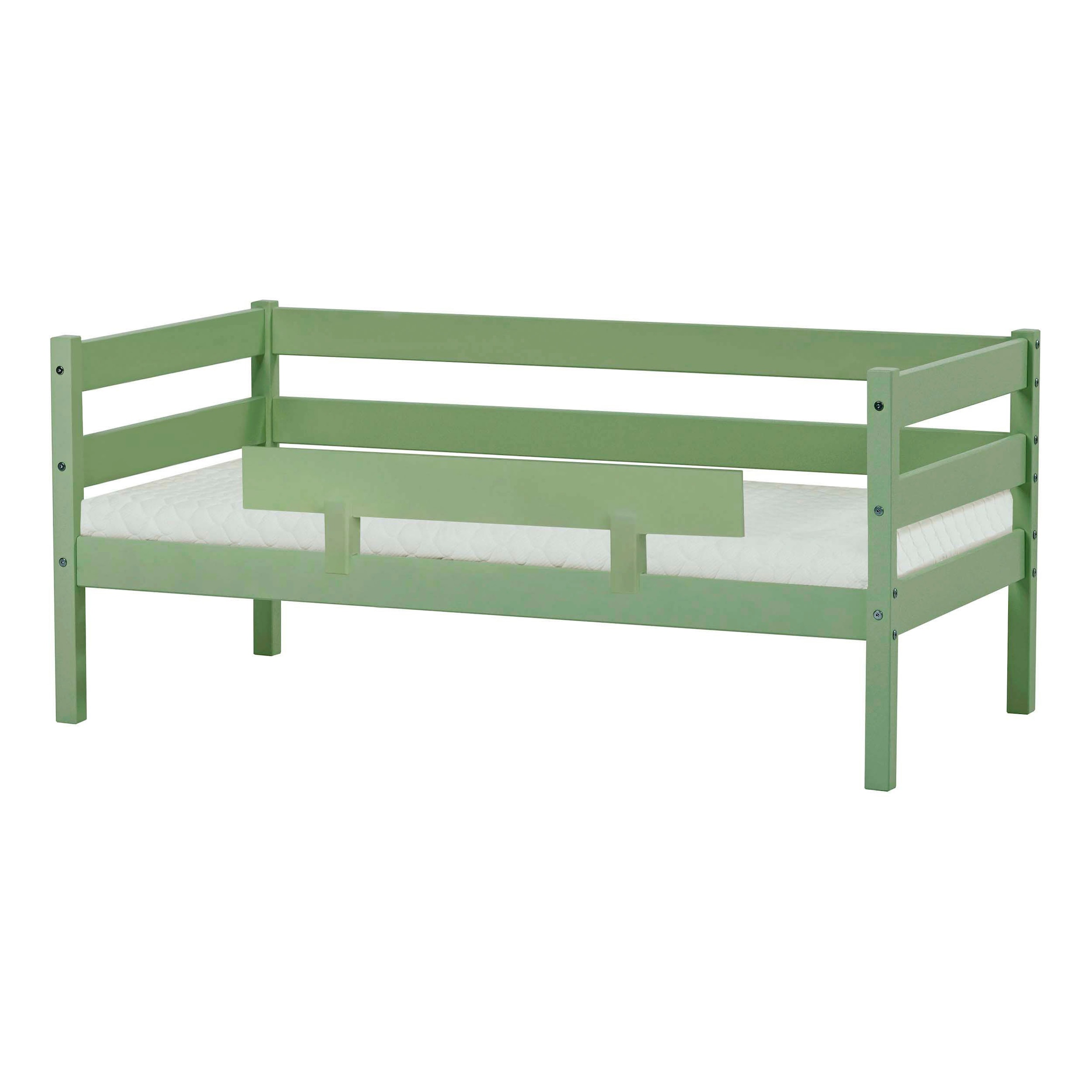 Hoppekids Einzelbett "ECO Comfort Kinderbett, Kiefer Massivholz, Jugendbett inkl. Rollrost" 70x160 cm, wahlweise in verschieden Farben/ Matratze/ Absturzsicherung