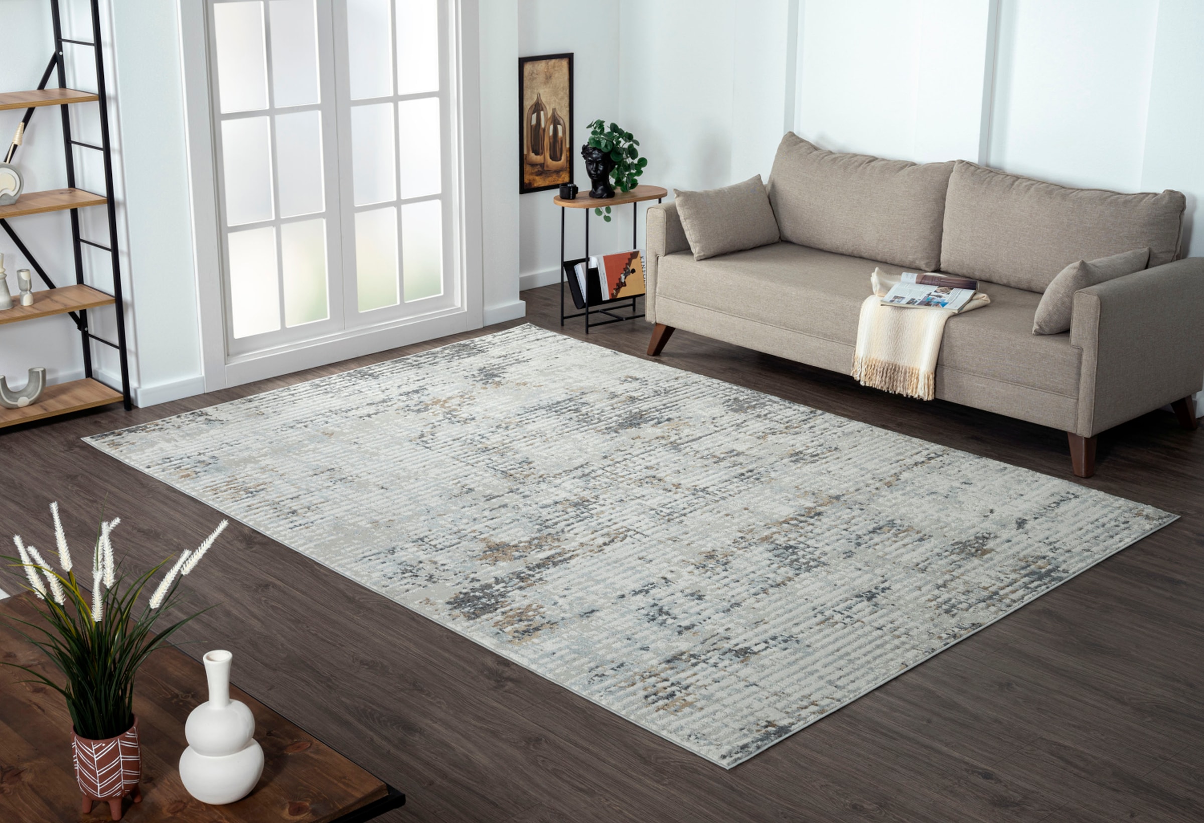 Myflair Möbel & Accessoires Teppich »My Joy Lagerräumung«, rechteckig, 8 mm Höhe, Kurzflor, Scandi-Design, besonders weich durch Microfaser