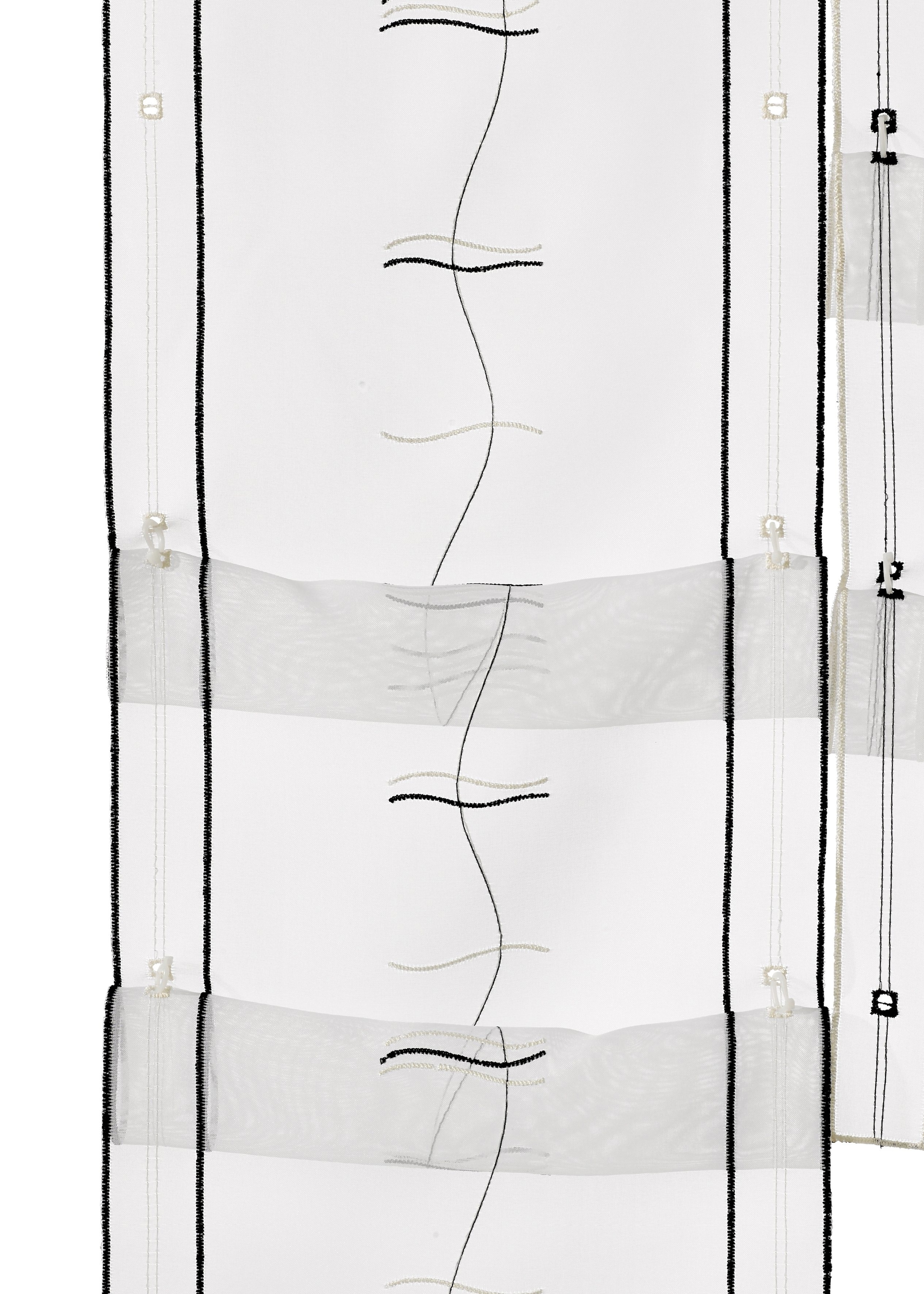 Weckbrodt Scheibengardine »Selina«, (1 St.), Hochraff, Gardine, Voile, echte Stickerei, transparent, Store