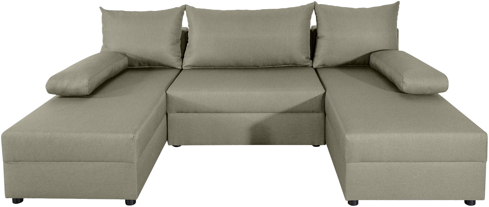 COLLECTION AB Wohnlandschaft »Pico U-Form«, Wohnlandschaft,2 X Ottomane,Polyätherschaum Polsterung