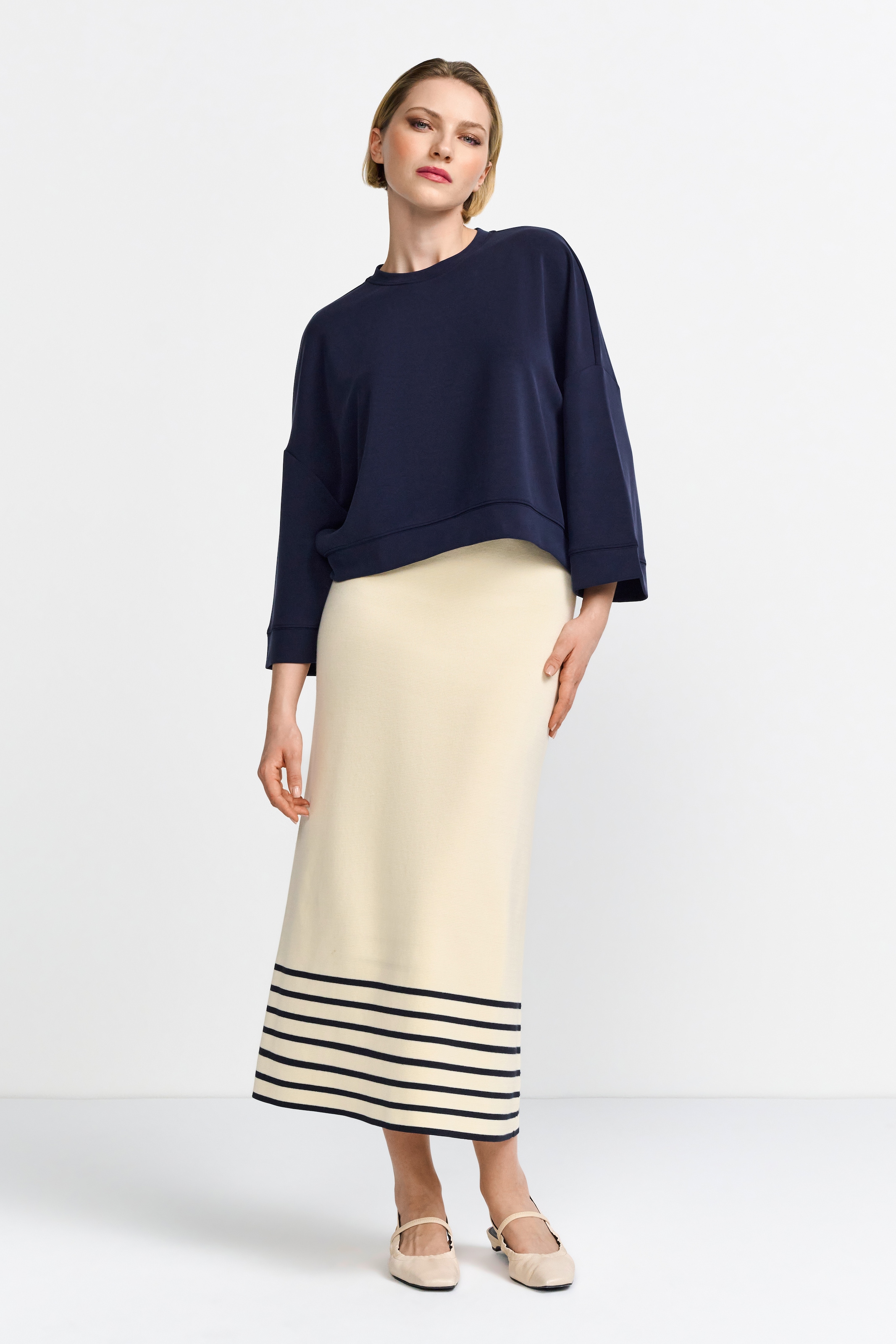 RICHROYAL Kurzarmshirt »Tencel peached Shirt«, modische Kurzarmsweatshirt