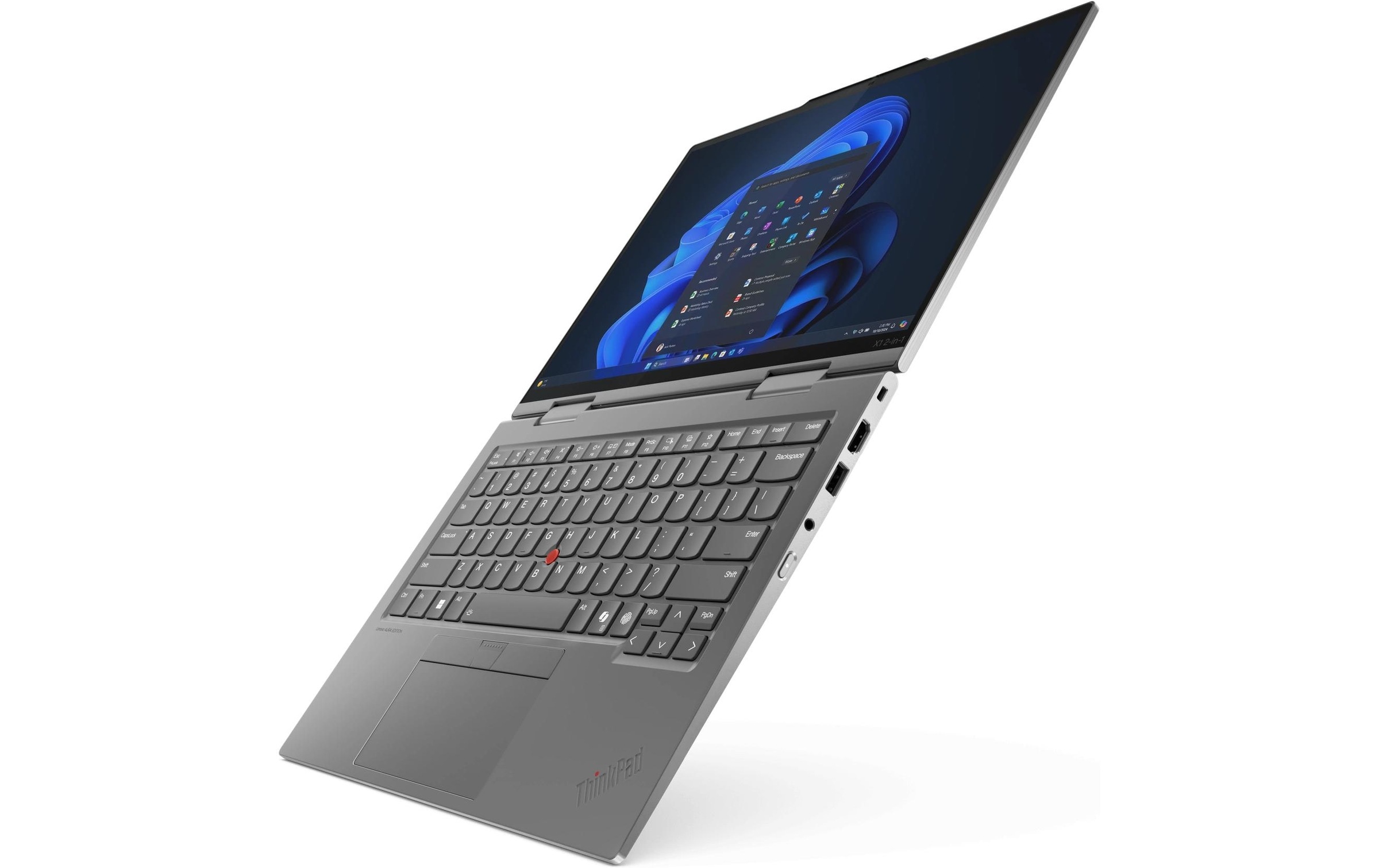 Lenovo Notebook »ThinkPad X1 2-in-1 Gen. 10 Copilot+ PC«, 35,56 cm, / 14 Zoll, Intel, Core Ultra 7, eingebauter Lautsprecher, eingebautes Mikrofon, Touchscreen