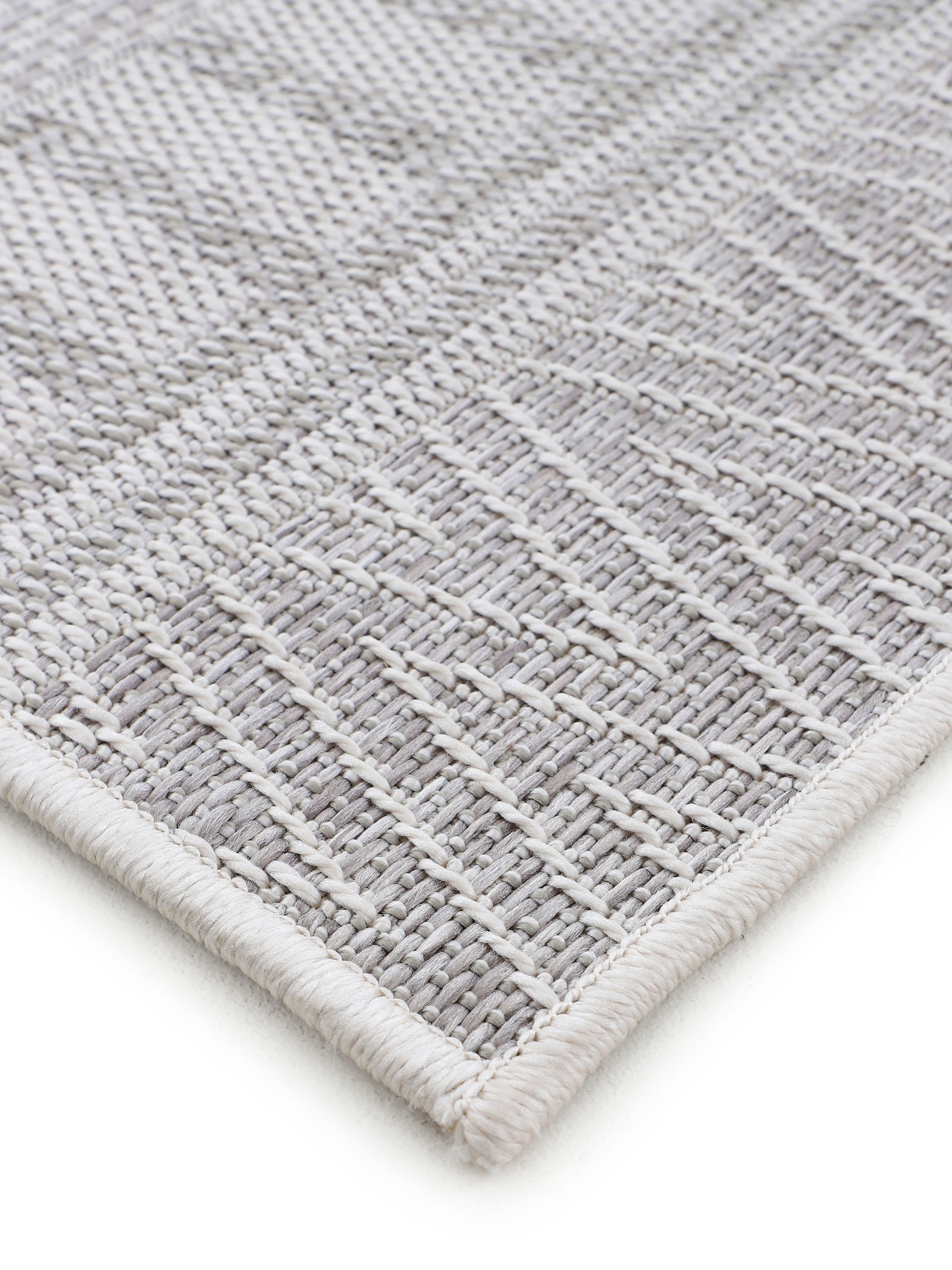 carpetfine Teppich »Boho 100«, rund, 4 mm Höhe, robustes Flachgewebe, Sisal Optik, UV-beständig, Aussenbereich