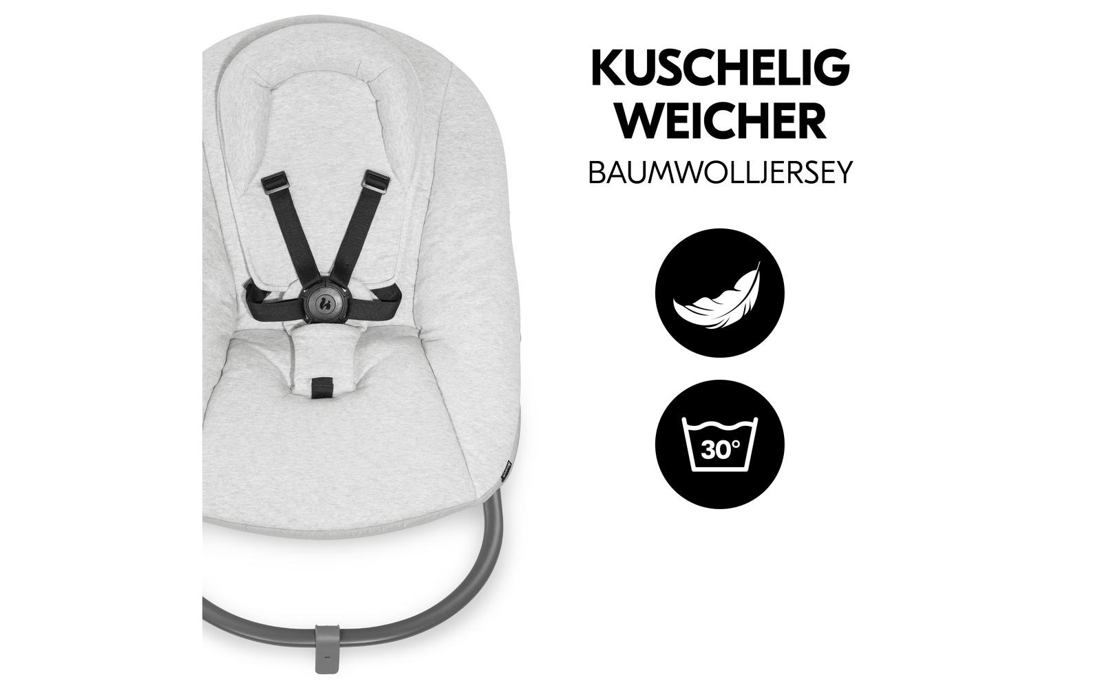 Hauck Hochstuhl »Alpha Bouncer Premium Light Grey«