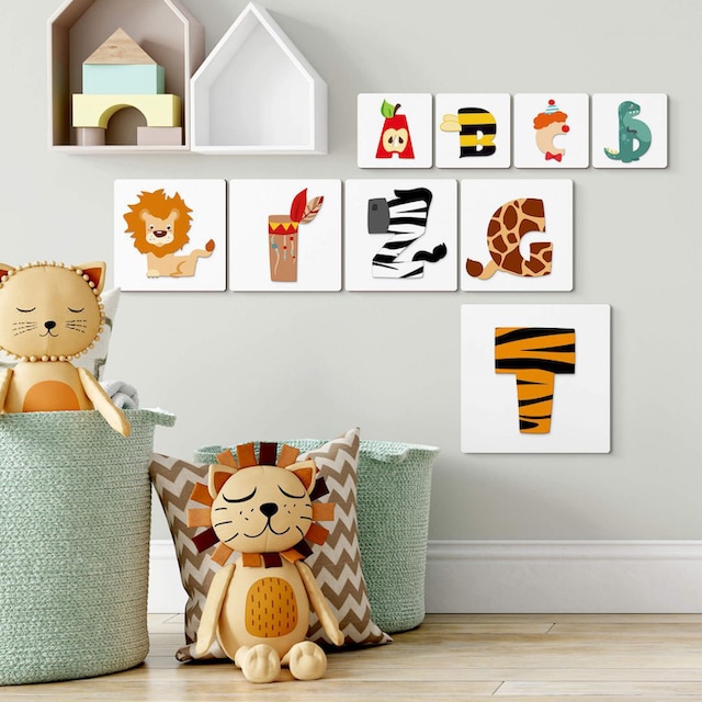 Wall-Art Holzbild »Lernbuchstaben Kinderzimmer 20cm«, M, (1 St.) online  shoppen | Jelmoli-Versand