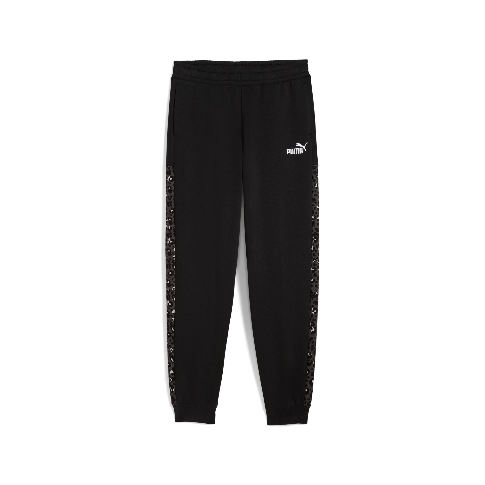 PUMA Trainingshose »ESS GRAPHIC ANIMAL HIGH-WAIST SWEATPANTS FL G« sportlicher Stil, für entspannte und sportliche Aktivitäten