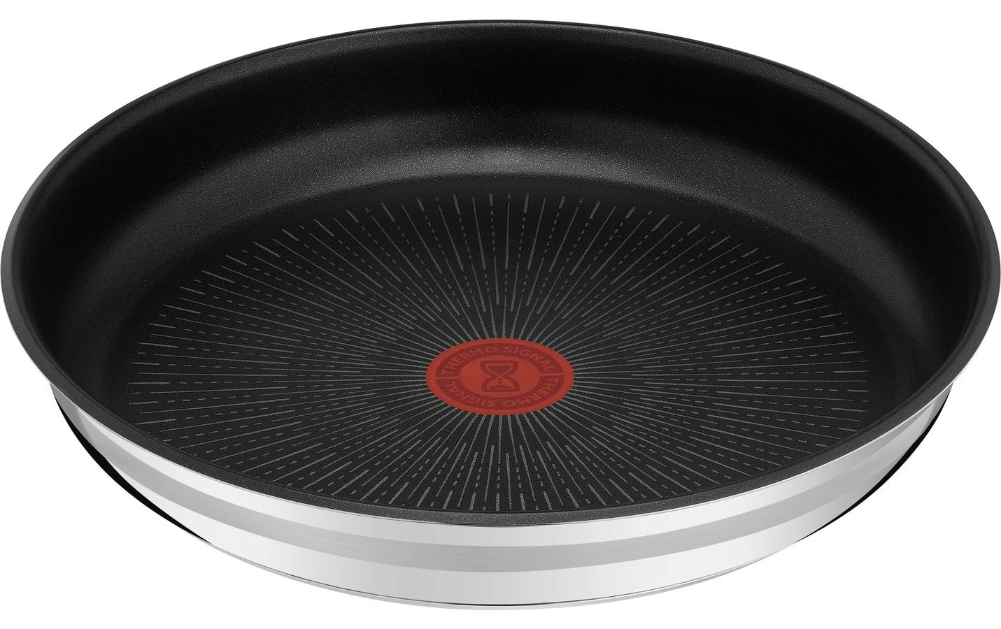 Tefal Pfannen-Set »Jamie Oliver Ingenio On 3-teilig 24 cm/28 cm«, Edelstahl