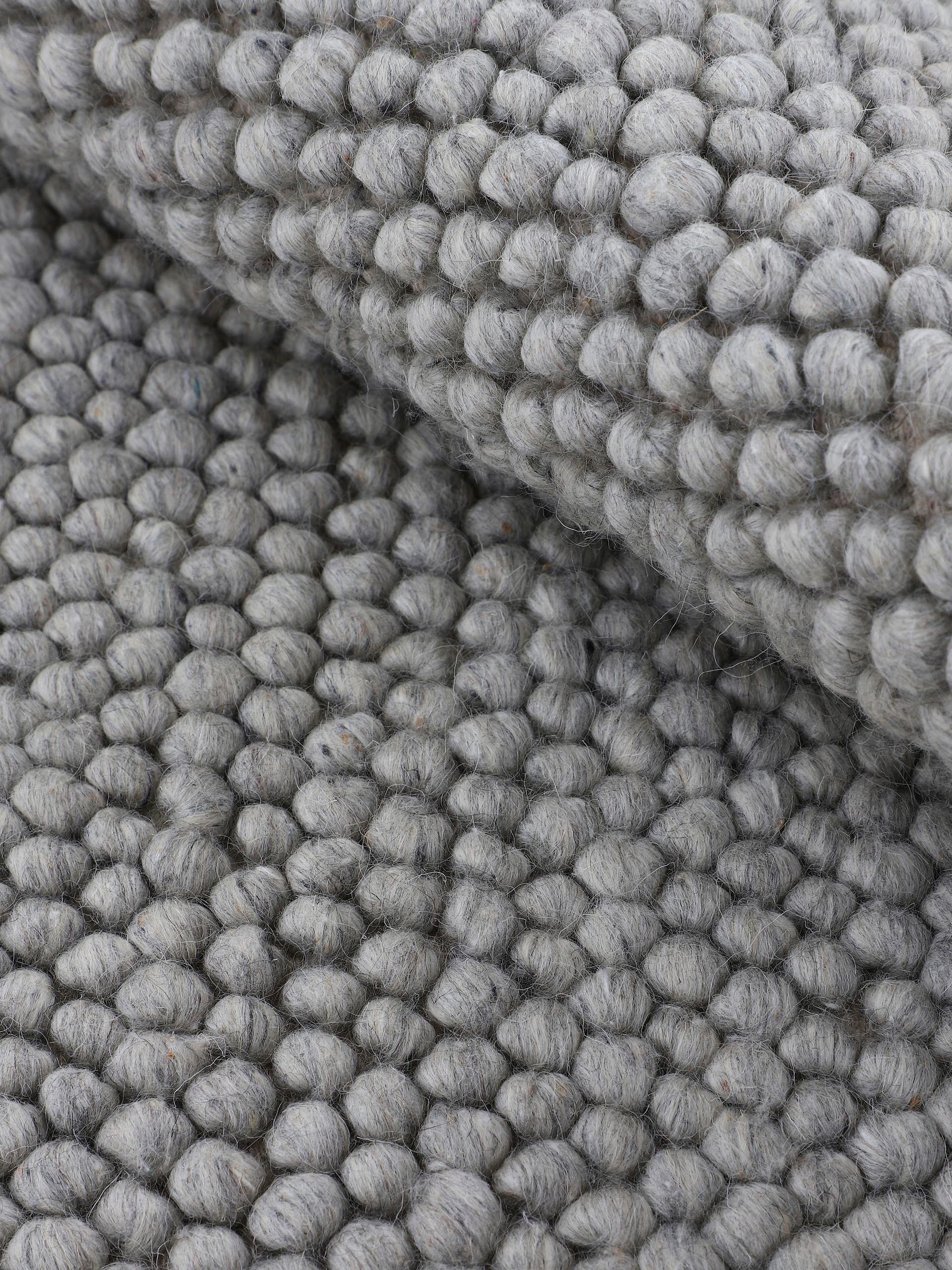 carpetfine Teppich »Calo«, rund, 16 mm Höhe, Handweb Teppich, Uni-Farben, meliert, handgewebt, 70% Wolle